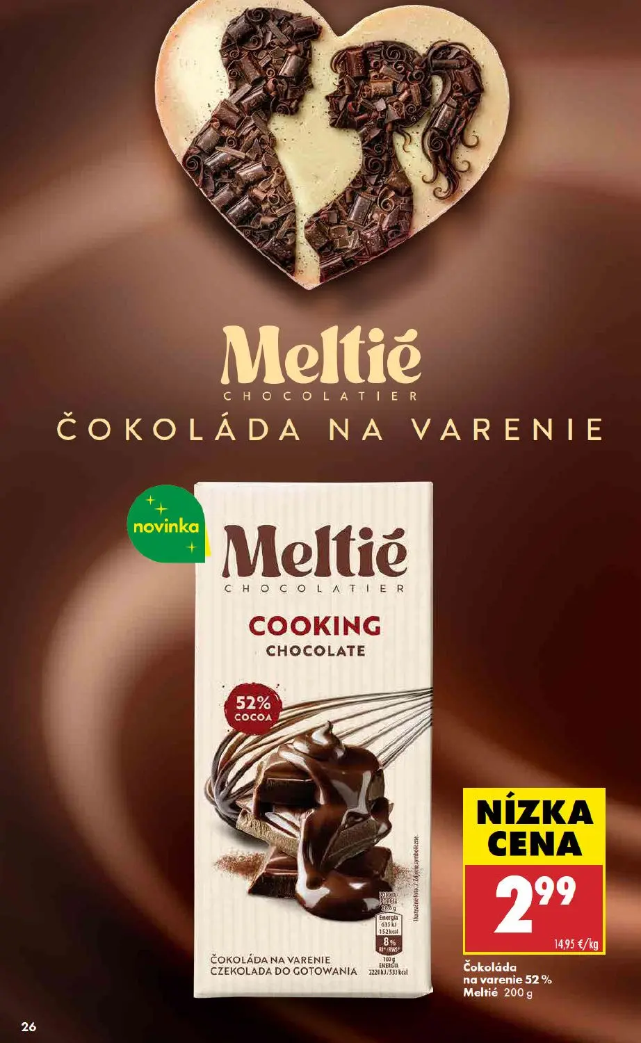 Biedronka leták, strana 26 z 48 — Čokoláda na varenie Meltié 52%