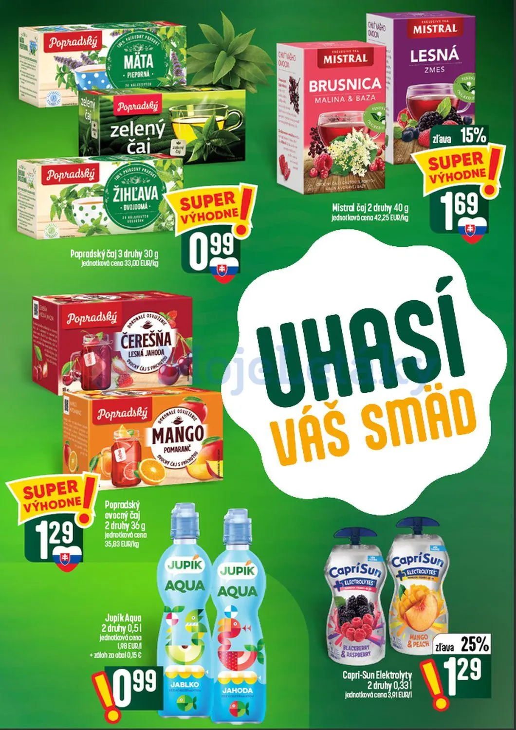 Coop Tempo leták, strana 43 z 60 — Capri-Sun Elektrolyty, Mistral čaj, Popradský čaj
