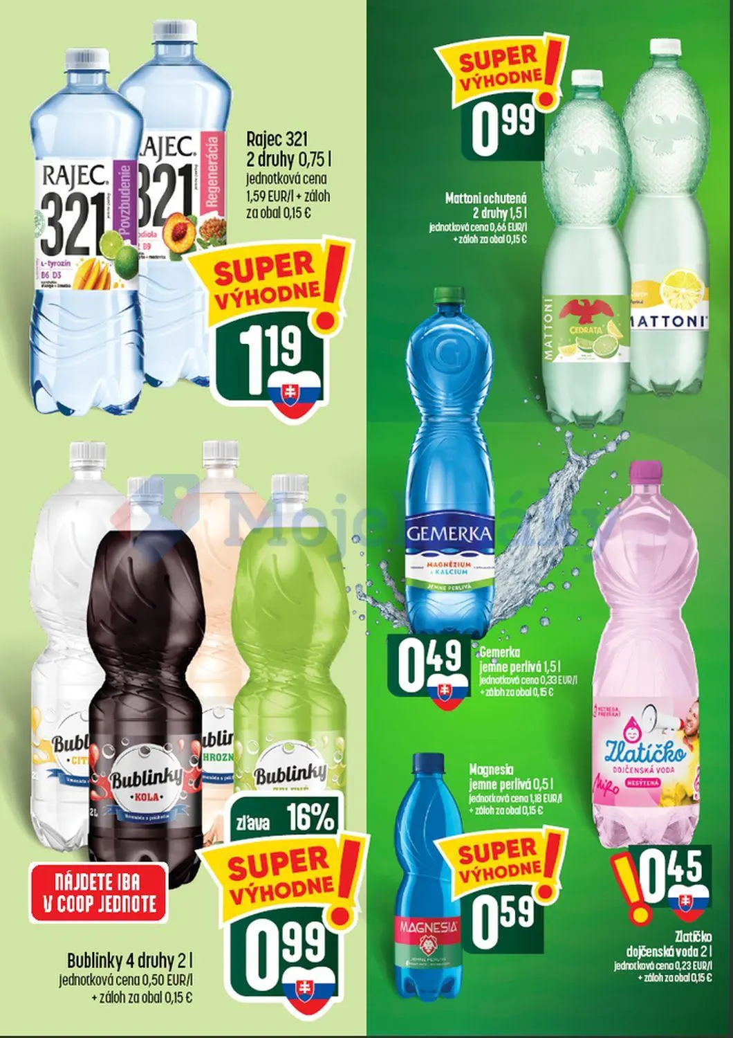 Coop Tempo leták, strana 44 z 60 — Bublinky, Rajec 321, Mattoni ochutená