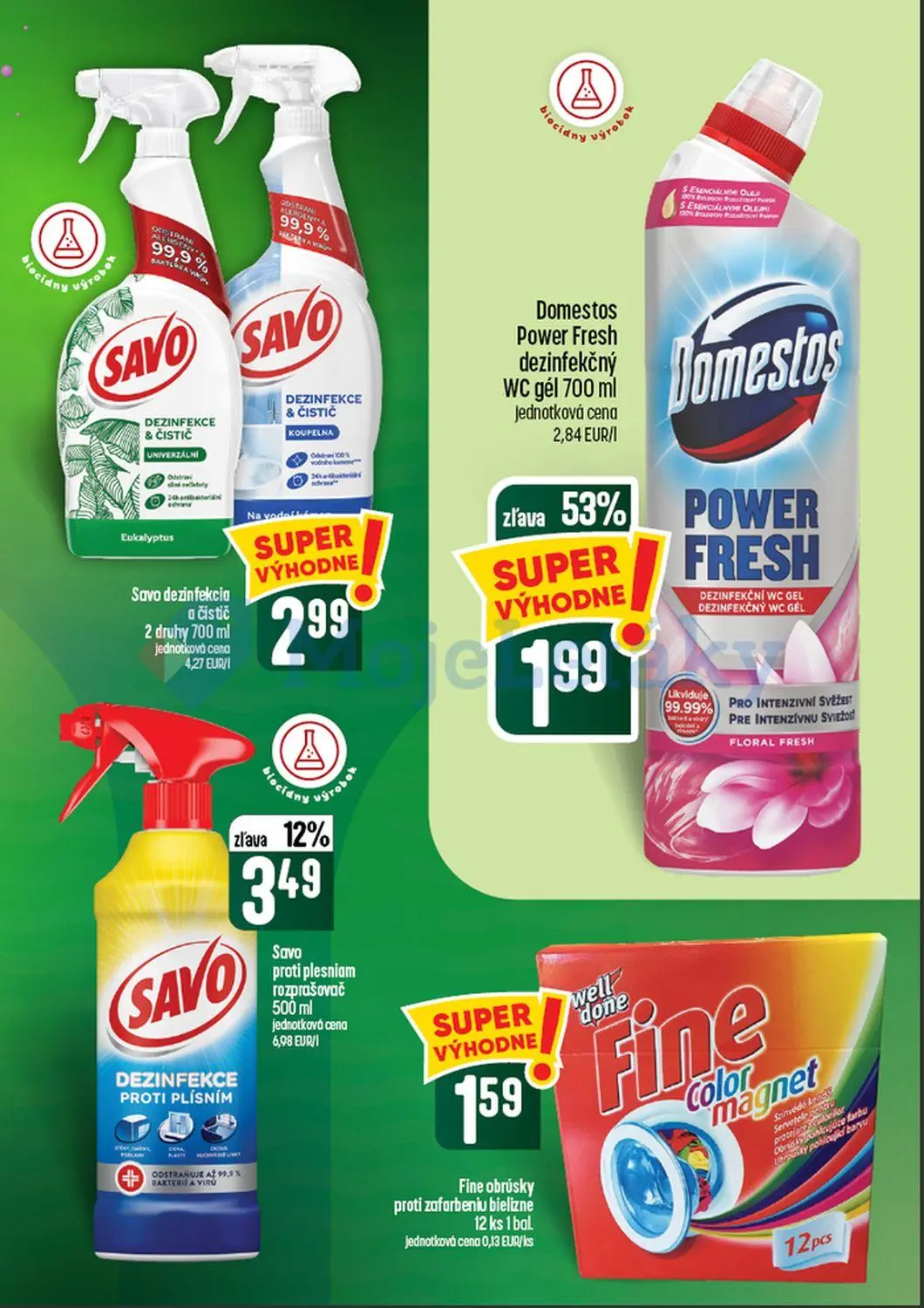 Coop Tempo leták, strana 53 z 60 — Domestos Power Fresh dezinfekčný WC gél, Savo proti plesniam rozprašovač, Savo dezinfekci…