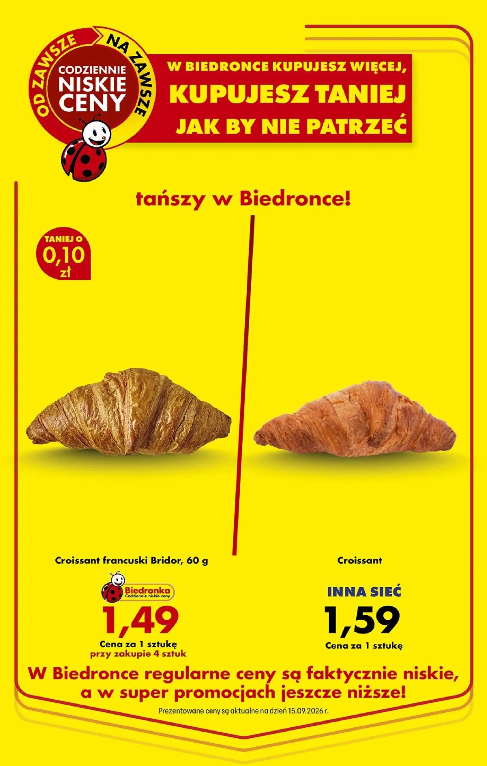 Biedronka gazetka, strona 2 z 85 — Croissant francuski Bridor, Croissant