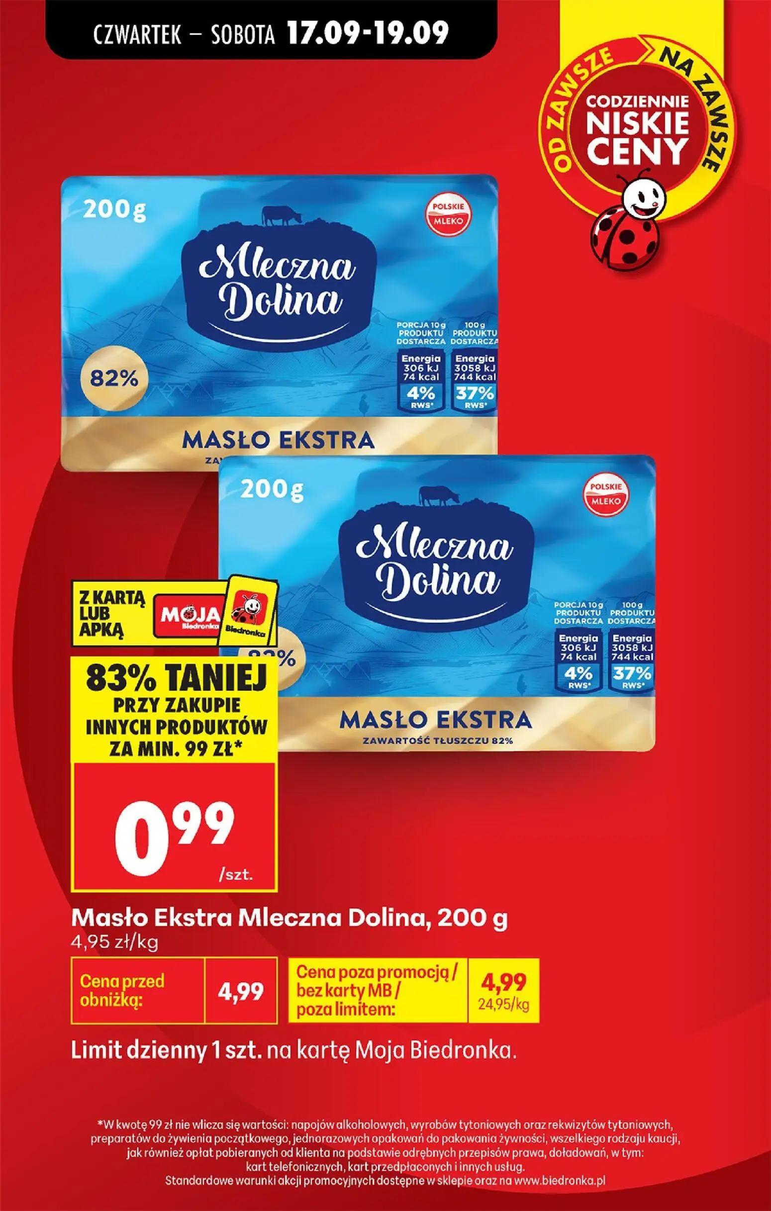 Biedronka gazetka, strona 11 z 85 — Masło Ekstra Mleczna Dolina, Masło Ekstra Mleczna Dolina