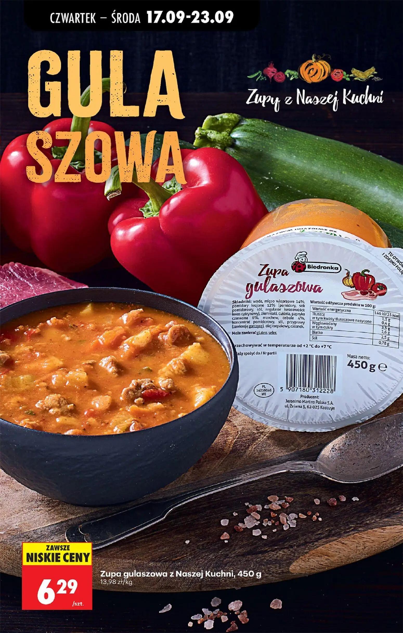 Biedronka gazetka, strona 35 z 85 — Zupa gulaszowa z Naszej Kuchni