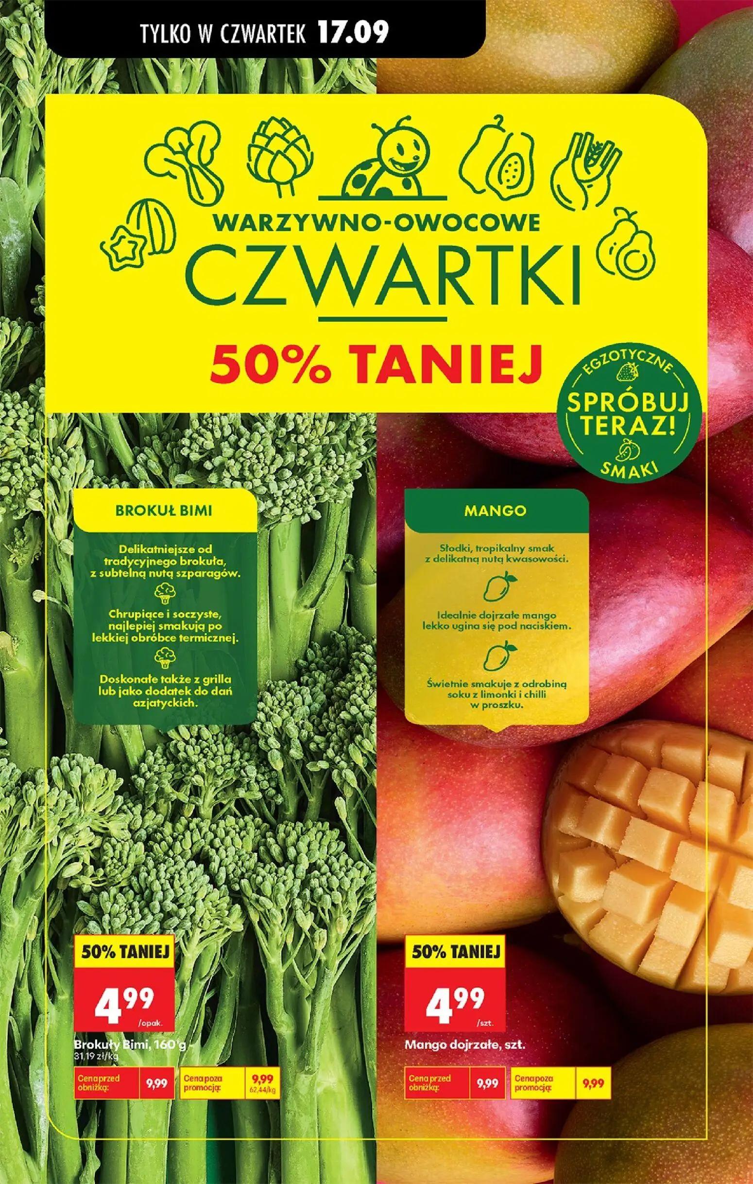 Biedronka gazetka, strona 36 z 85 — Brokuły Bimi, Mango dojrzałe, szt.