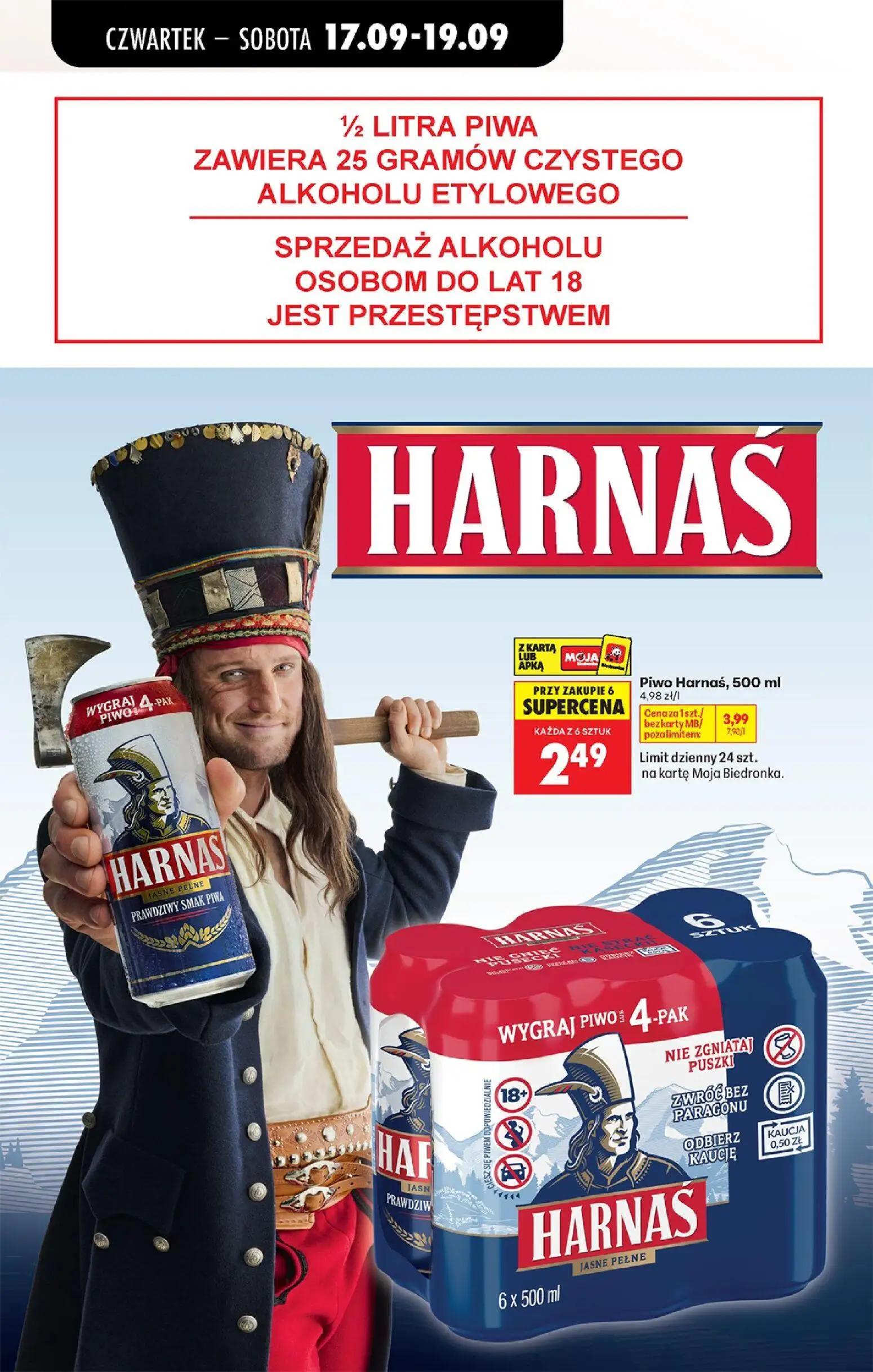 Biedronka gazetka, strona 72 z 85 — Piwo Harnaś, Piwo Harnaś