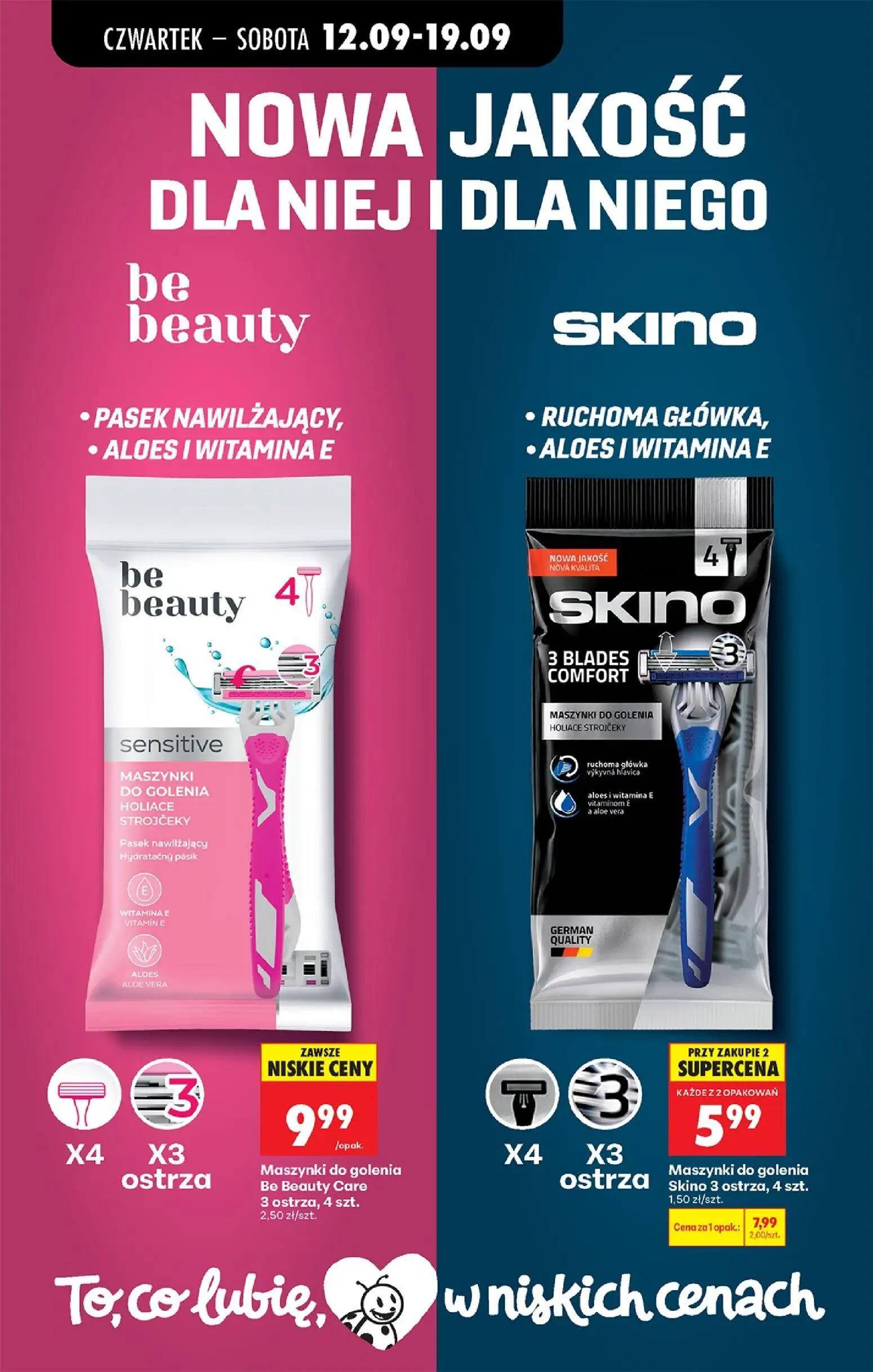 Biedronka gazetka, strona 73 z 85 — Maszynki do golenia Skino, Maszynki do golenia Be Beauty Care