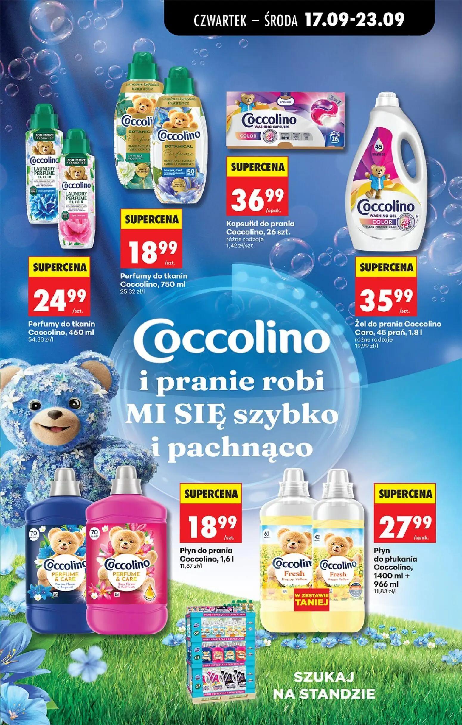 Biedronka gazetka, strona 75 z 85 — Perfumy do tkanin Coccolino, Perfumy do tkanin Coccolino, Kapsułki do prania Coccolino