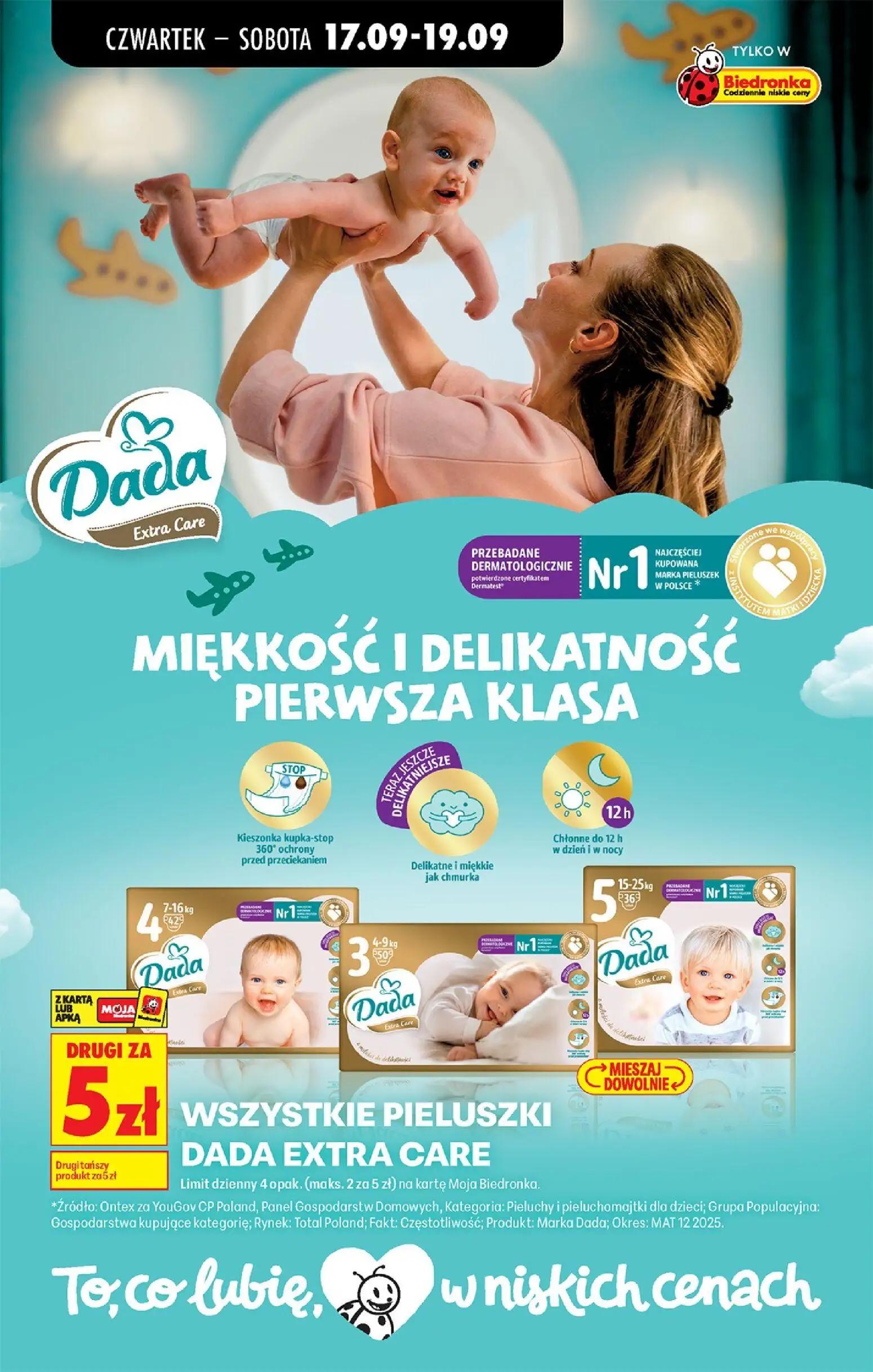 Biedronka gazetka, strona 82 z 85 — Wszystkie pieluszki Dada Extra Care
