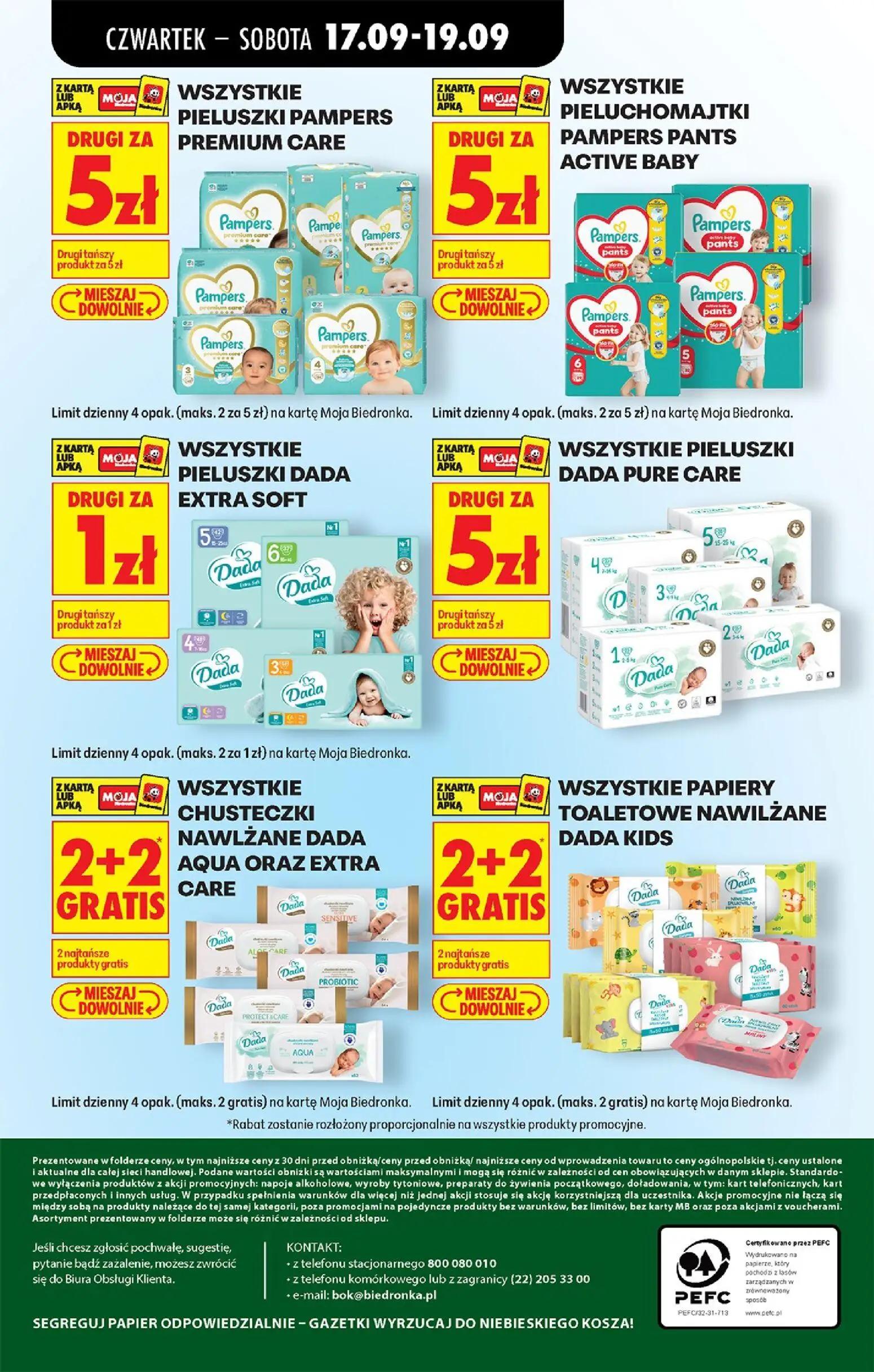 Biedronka gazetka, strona 83 z 85 — WSZYSTKIE PIELUSZKI PAMPERS PREMIUM CARE, WSZYSTKIE PIELUCHOMAJTKI PAMPERS PANTS ACTIVE …