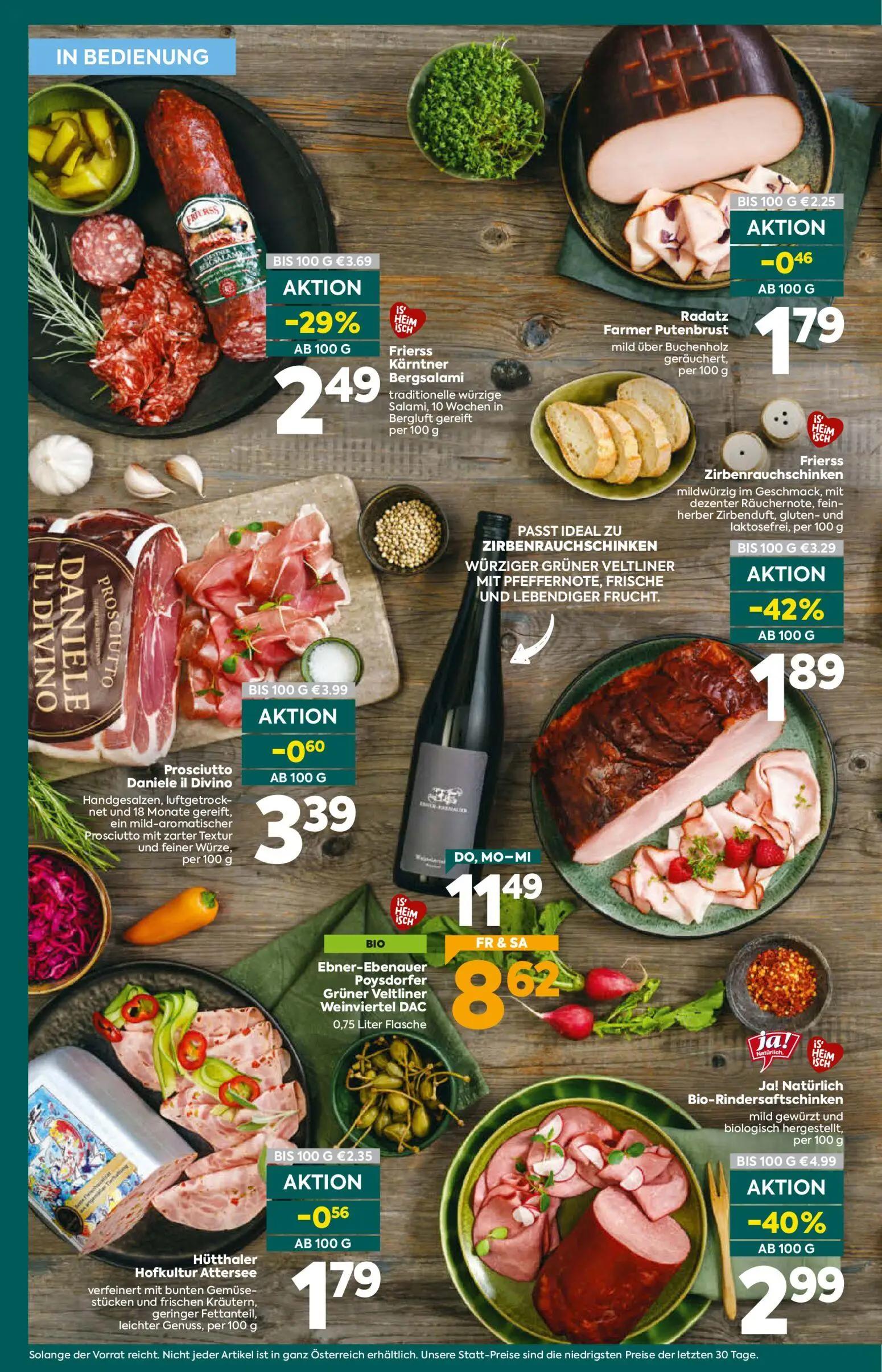 Billa Plus Prospekt, Seite 10 von 20 — Ebner-Ebenauer Poysdorfer Grüner Veltliner Weinviertel DAC, Ja! Natürlich Bio-Rinders…