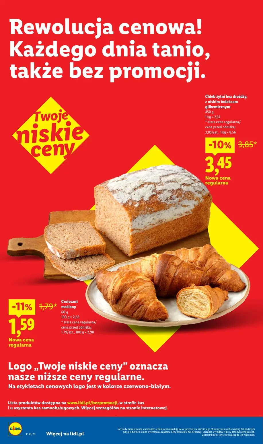 Lidl gazetka, strona 2 z 32 — Chleb żytni bez drożdży, z niskim indeksem glikemicznym, Croissant maślany