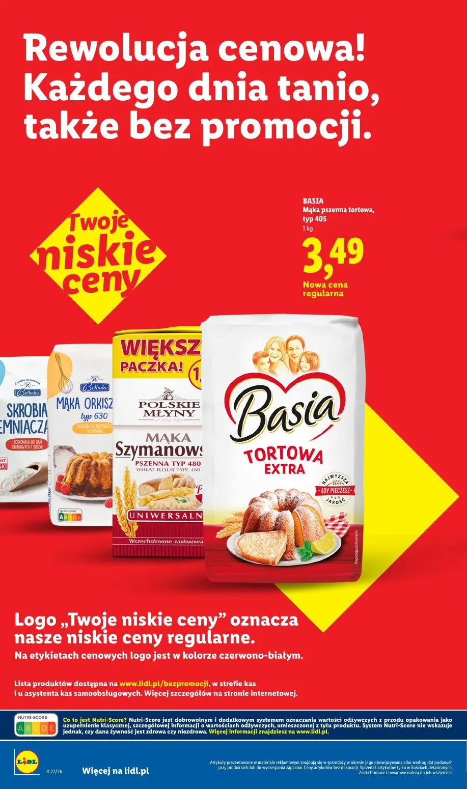Lidl gazetka, strona 18 z 32 — BASIA Mąka pszenna tortowa, typ 405