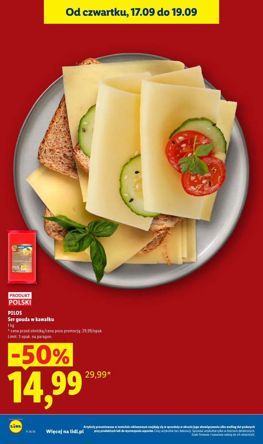 Lidl gazetka, strona 12 z 95 — Ser gouda w kawałku
