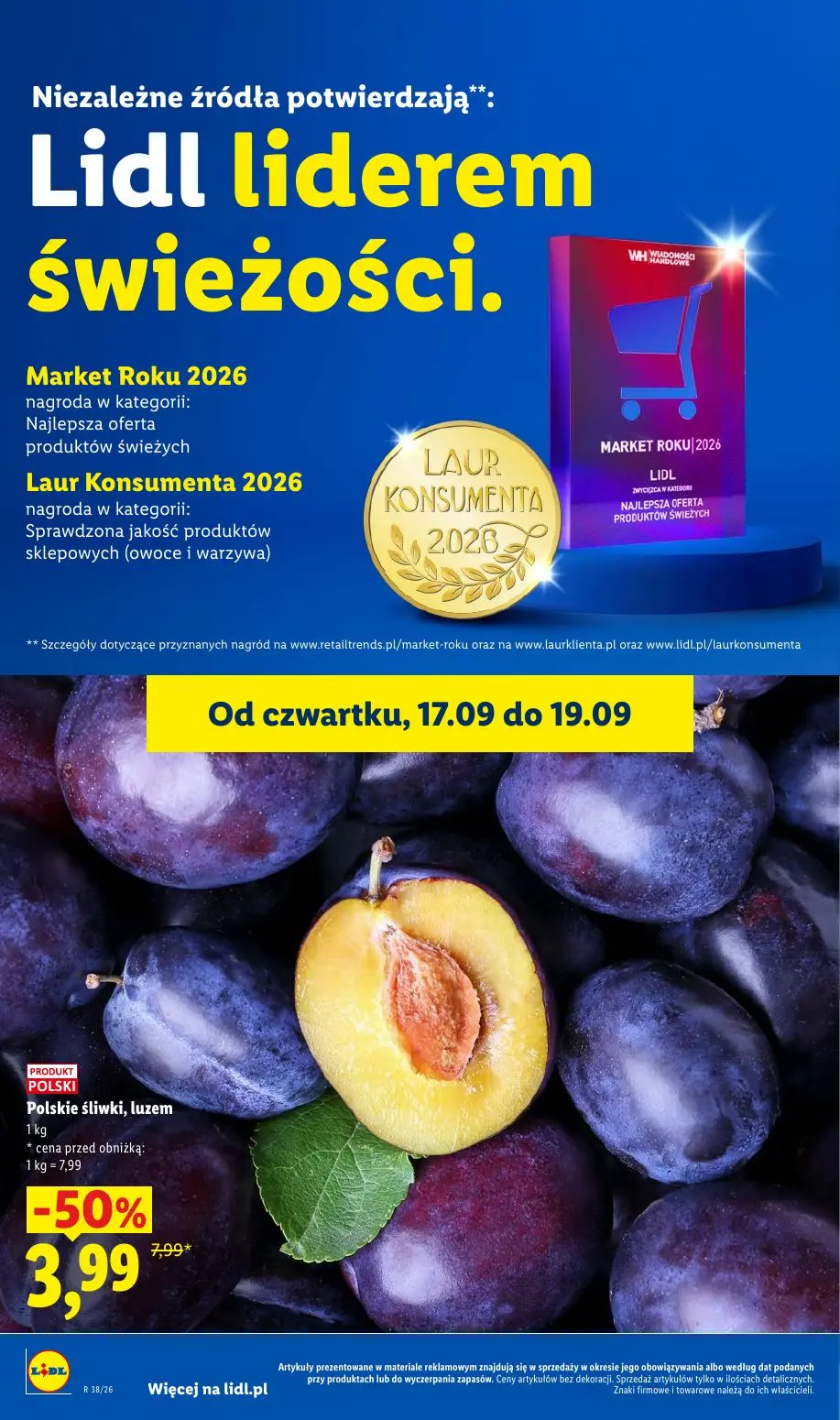 Lidl gazetka, strona 40 z 95 — Polskie śliwki, luzem