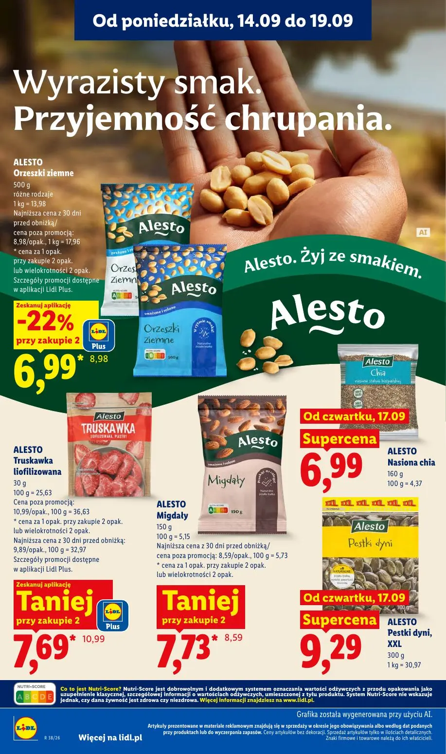 Lidl gazetka, strona 78 z 95 — ALESTO Truskawka liofilizowana, ALESTO Orzeszki ziemne, ALESTO Migdały