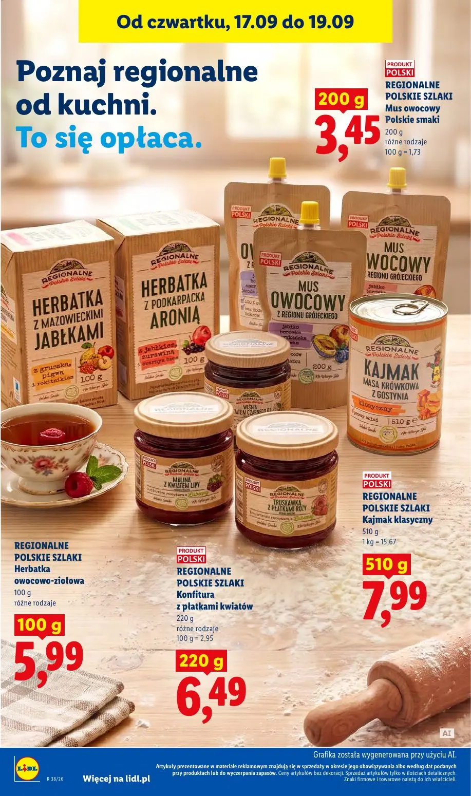 Lidl gazetka, strona 80 z 95 — Mus owocowy Polskie smaki, Herbatka owocowo-ziołowa, Konfitura z płatkami kwiatów