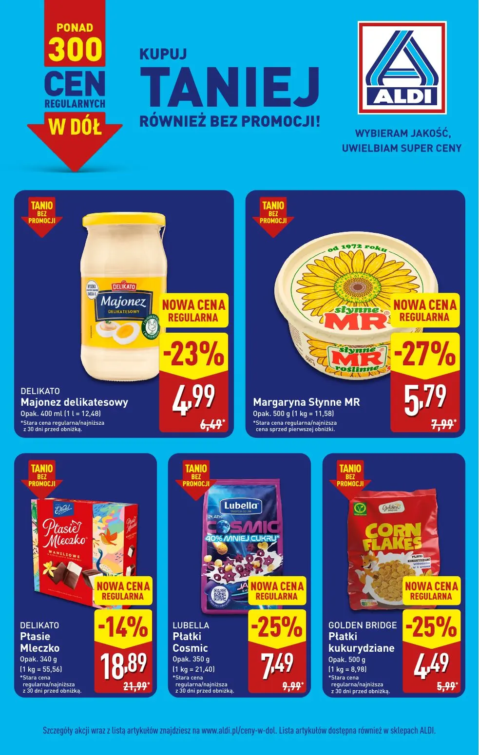 ALDI gazetka, strona 2 z 4 — DELIKATO Ptasie Mleczko, LUBELLA Płatki Cosmic, Margaryna Słynne MR