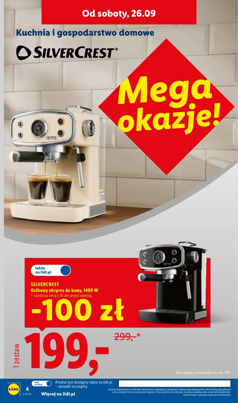 Lidl gazetka, strona 4 z 59 — Kolbowy ekspres do kawy