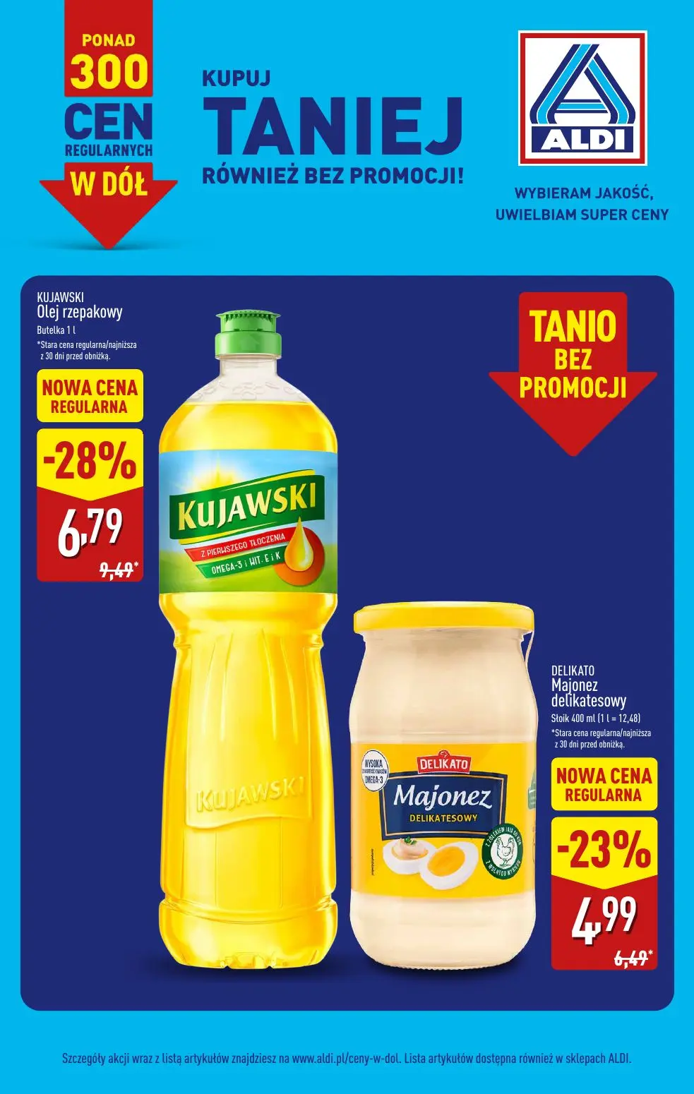 ALDI gazetka, strona 2 z 21 — KUJAWSKI Olej rzepakowy, DELIKATO Majonez delikatesowy