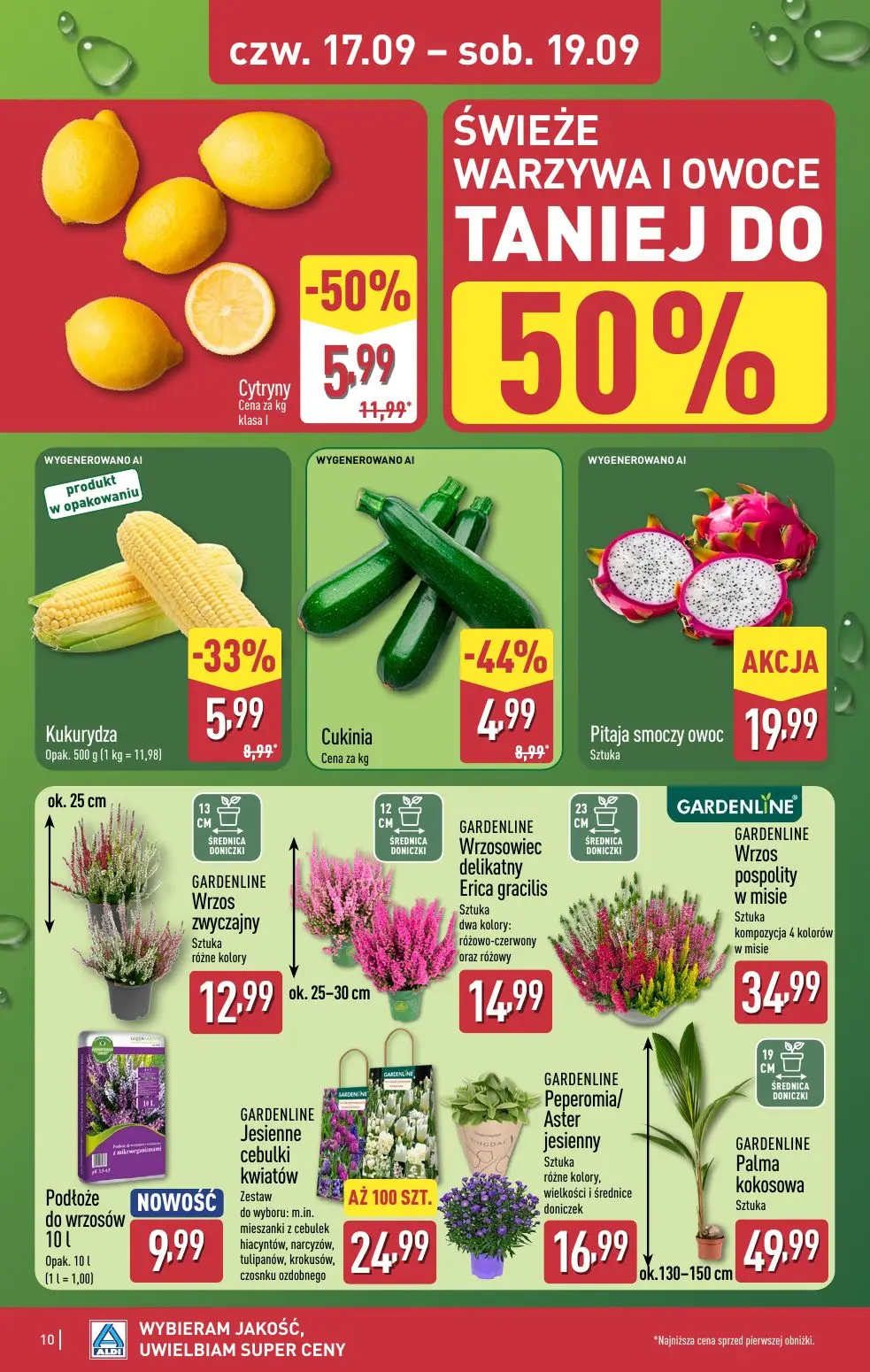 ALDI gazetka, strona 10 z 16 — Cytryny, Cukinia, Kukurydza