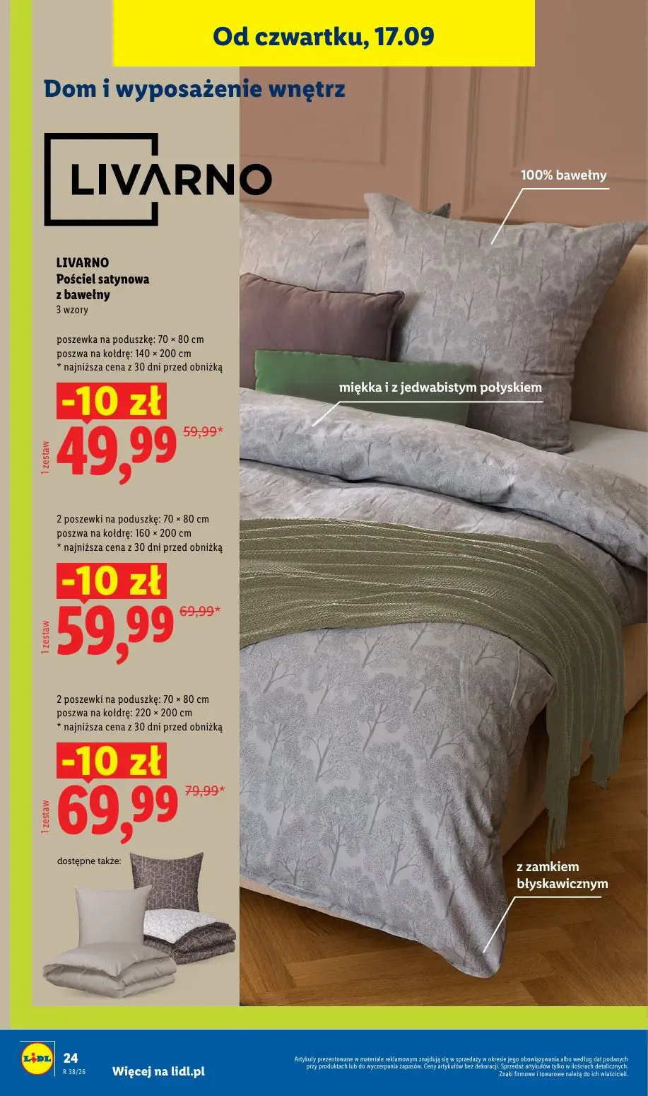 Lidl gazetka, strona 28 z 59 — LIVARNO Pościel satynowa z bawełny, LIVARNO Pościel satynowa z bawełny, LIVARNO Pościel satyn…