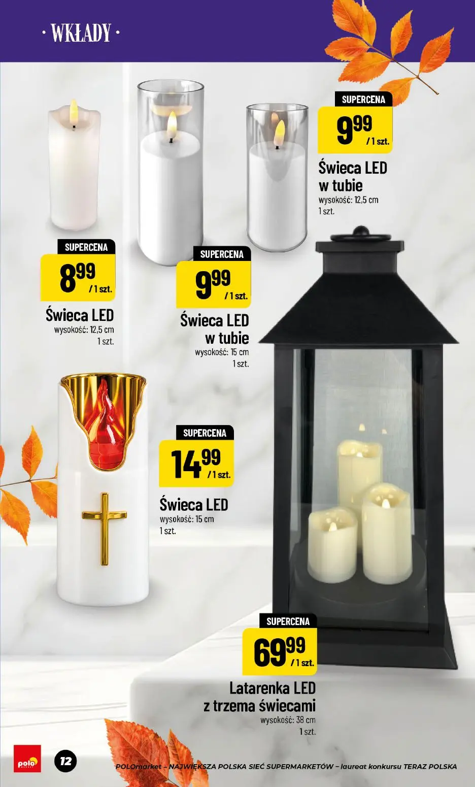 POLOmarket gazetka, strona 12 z 18 — Świeca LED, Świeca LED w tubie, Świeca LED w tubie
