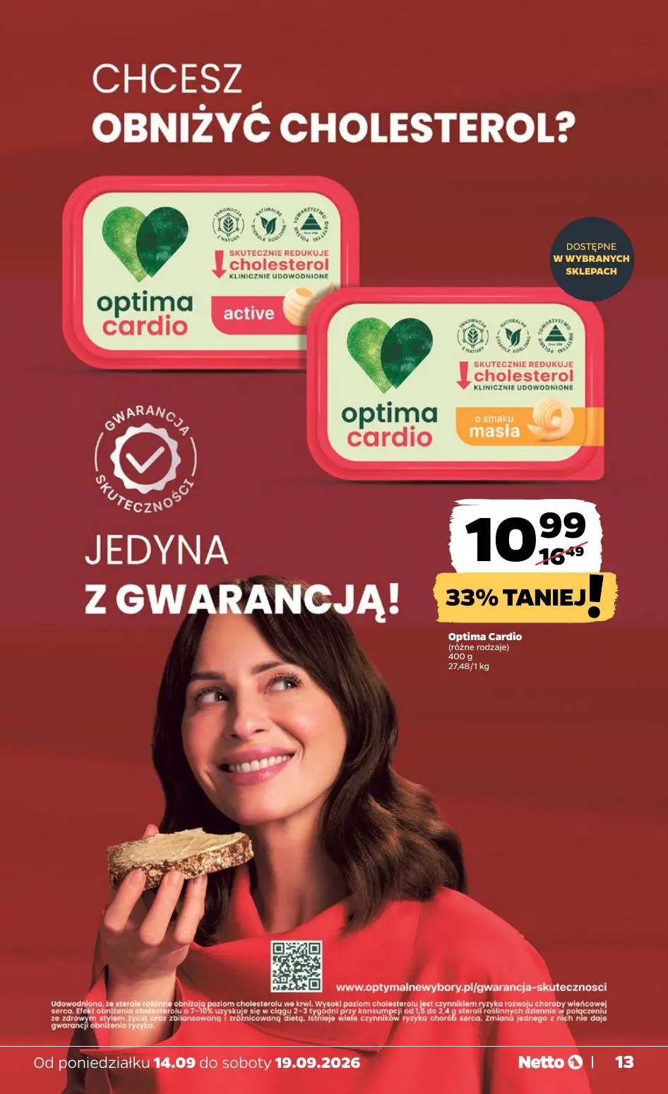 NETTO gazetka, strona 13 z 39 — Optima Cardio (różne rodzaje)