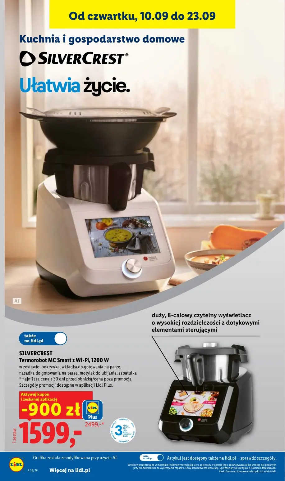 Lidl gazetka, strona 50 z 59 — SILVERCREST Termorobot MC Smart z Wi-Fi, 1200 W