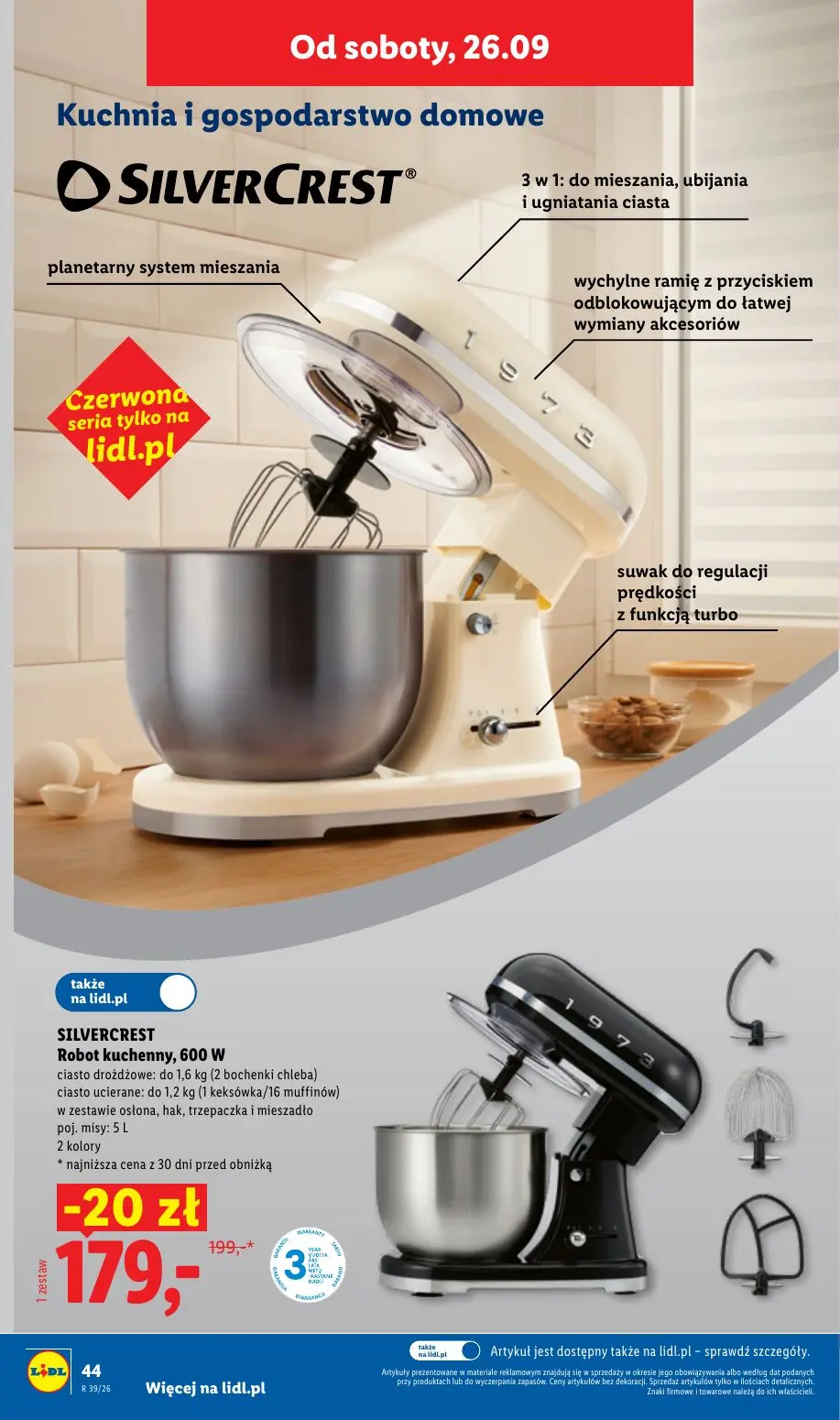 Lidl gazetka, strona 52 z 59 — SILVERCREST Robot kuchenny, 600 W