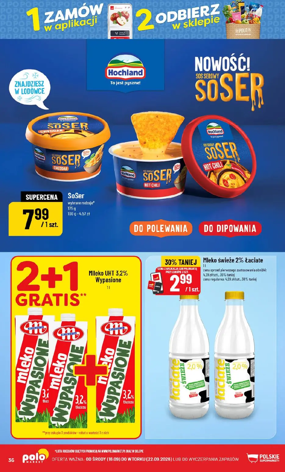 POLOmarket gazetka, strona 36 z 72 — Mleko świeże 2% Łaciate, SoSer