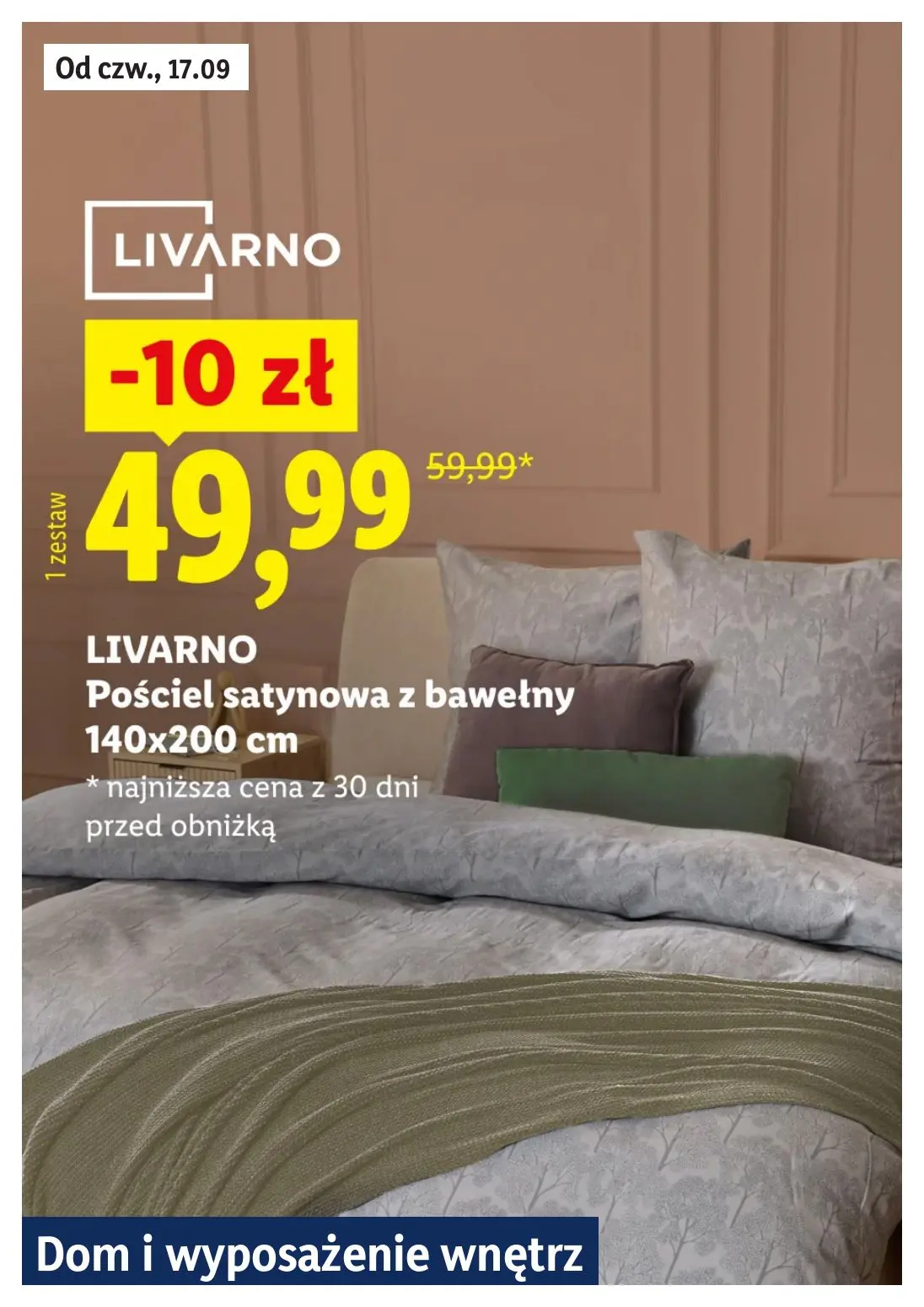 Lidl gazetka, strona 12 z 28 — Pościel satynowa z bawełny