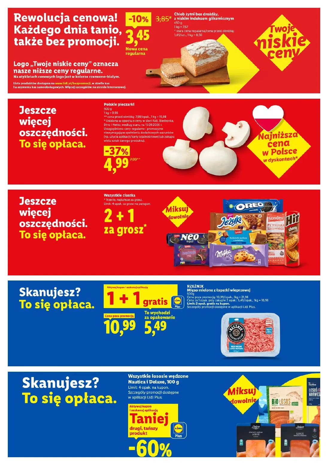 Lidl gazetka, strona 24 z 28 — Mięso mielone z łopatki wieprzowej, Polskie pieczarki, Chleb żytni bez drożdży, z wysokim ind…