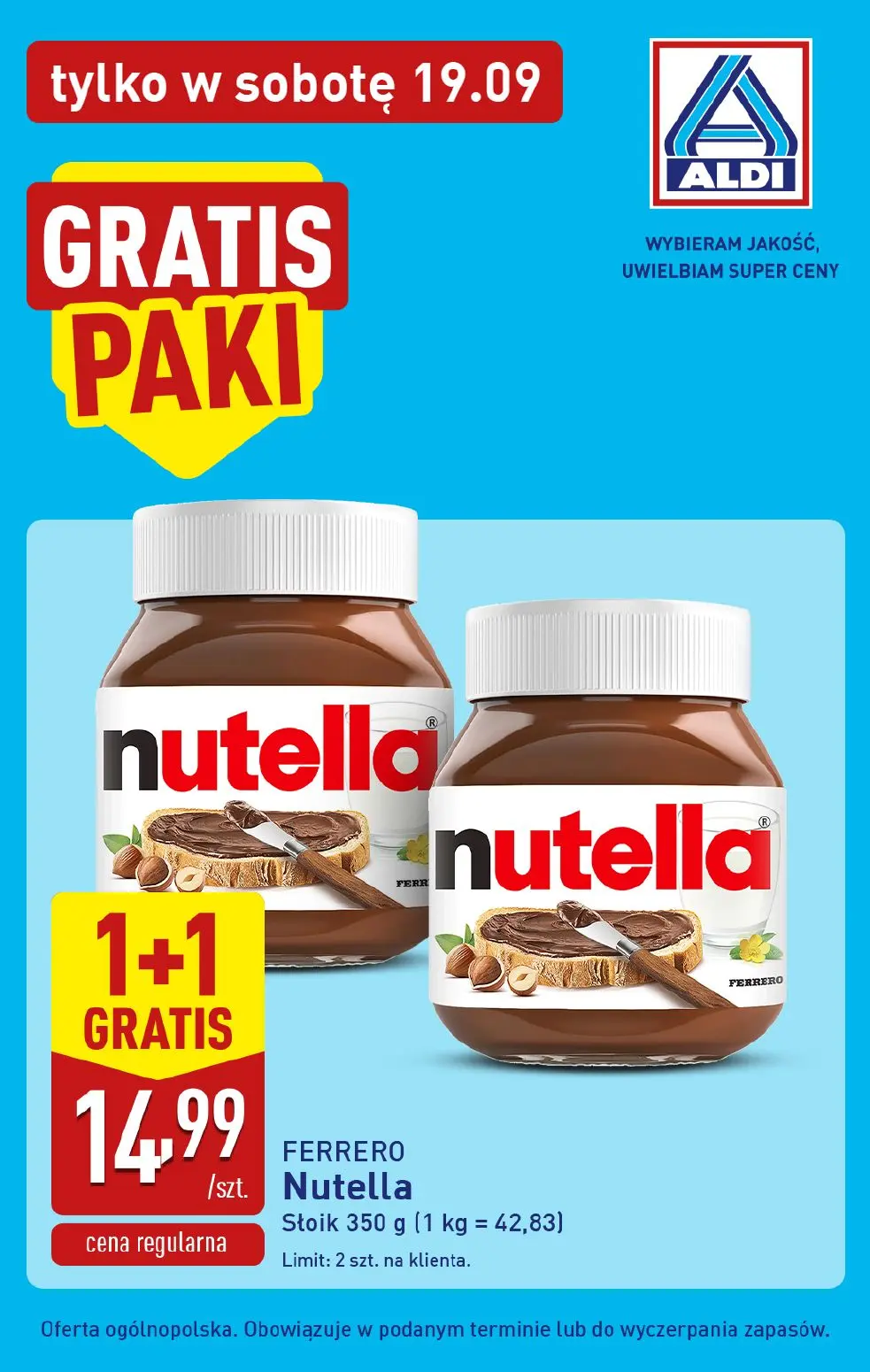 ALDI gazetka, strona 3 z 4 — Nutella
