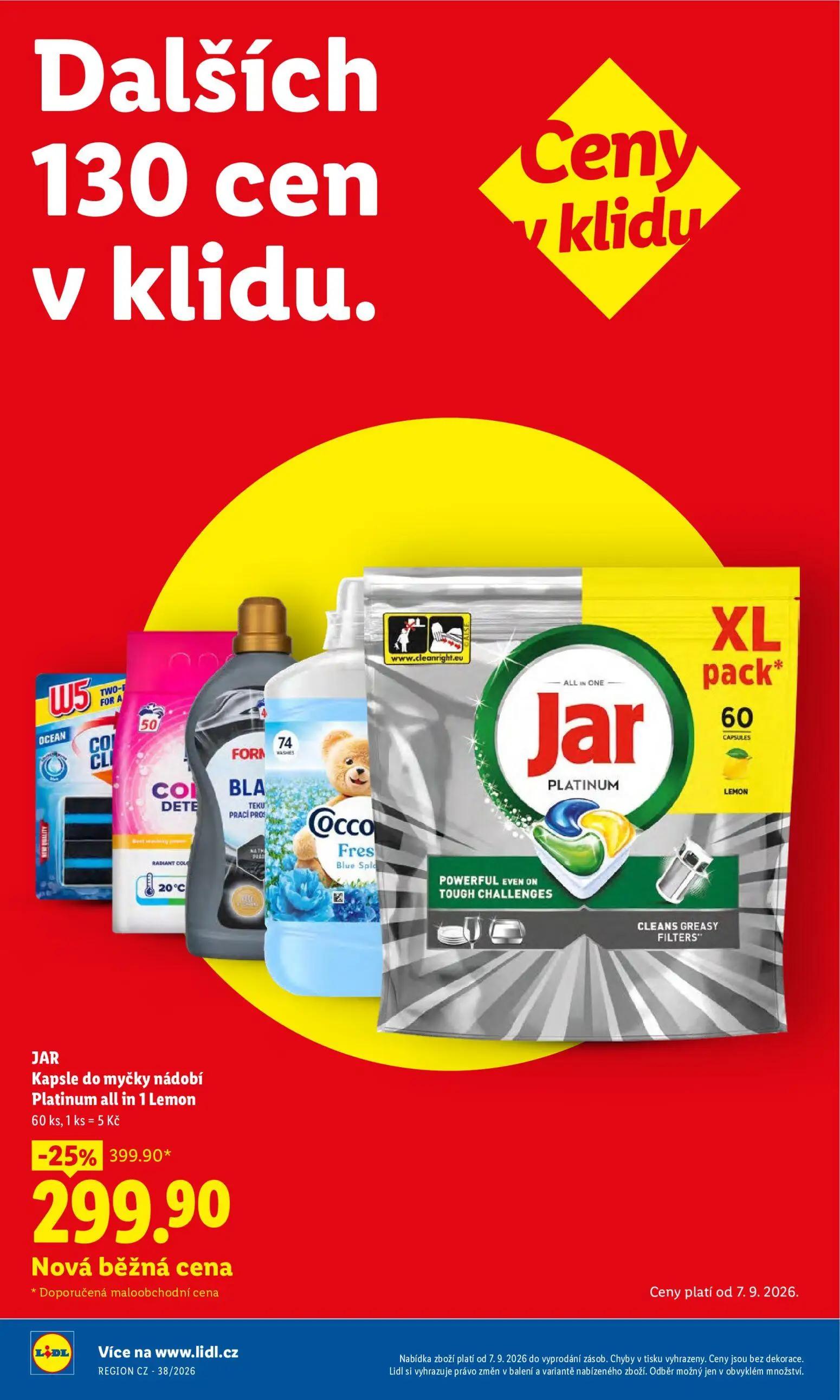 Lidl leták, strana 8 z 50 — JAR Kapsle do myčky nádobí Platinum all in 1 Lemon