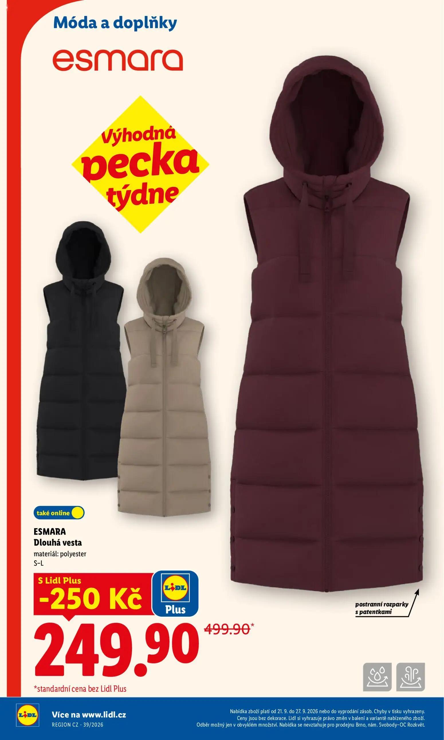 Lidl leták, strana 12 z 50 — ESMARA Dlouhá vesta