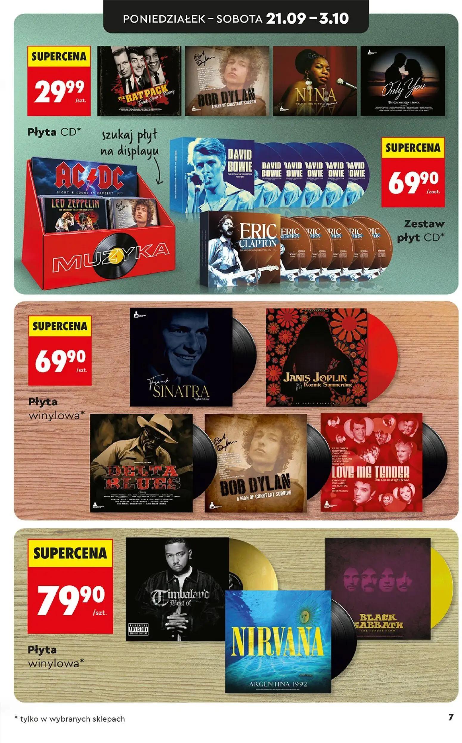 Biedronka gazetka, strona 7 z 44 — THE RAT PACK Frank Dean & Sammy, BOB DYLAN A MAN OF CONSTANT SORROW, NINA WILD IS THE WIND