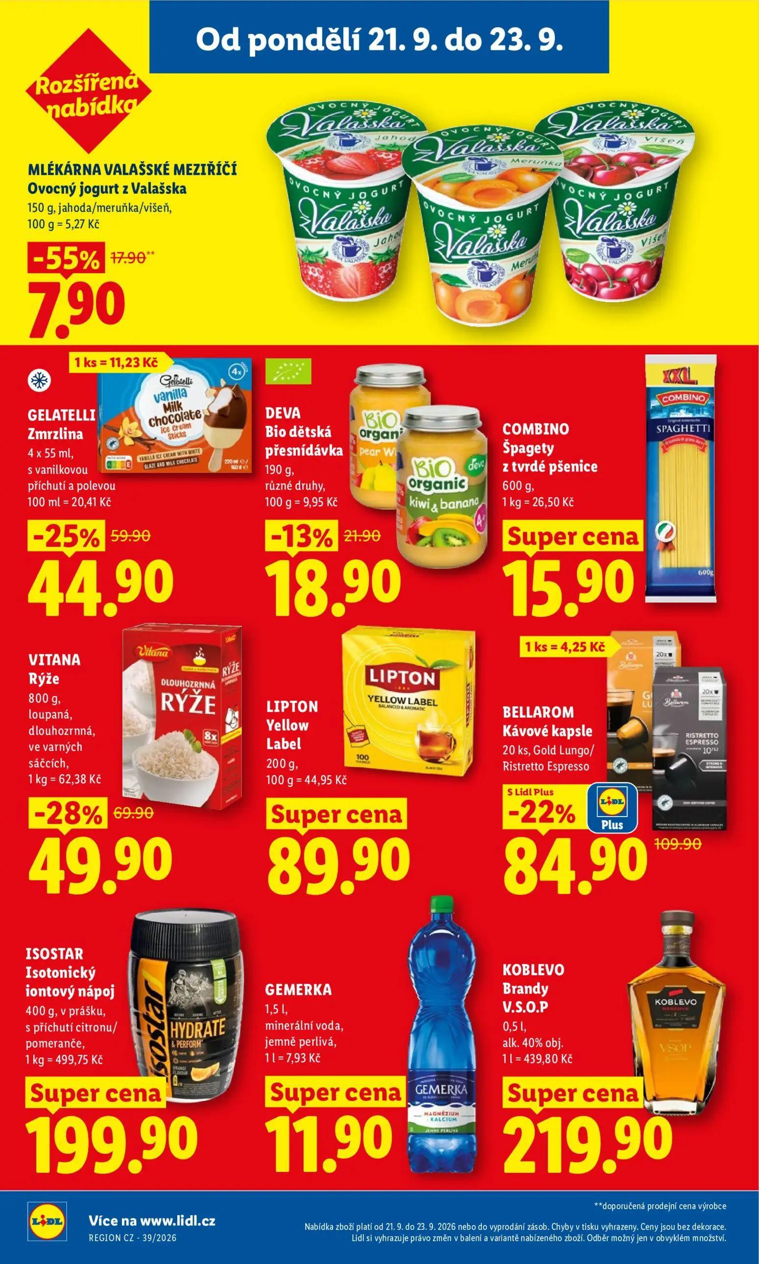 Lidl leták, strana 35 z 50 — BELLAROM Kávové kapsle, VITANA Rýže, GELATELLI Zmrzlina