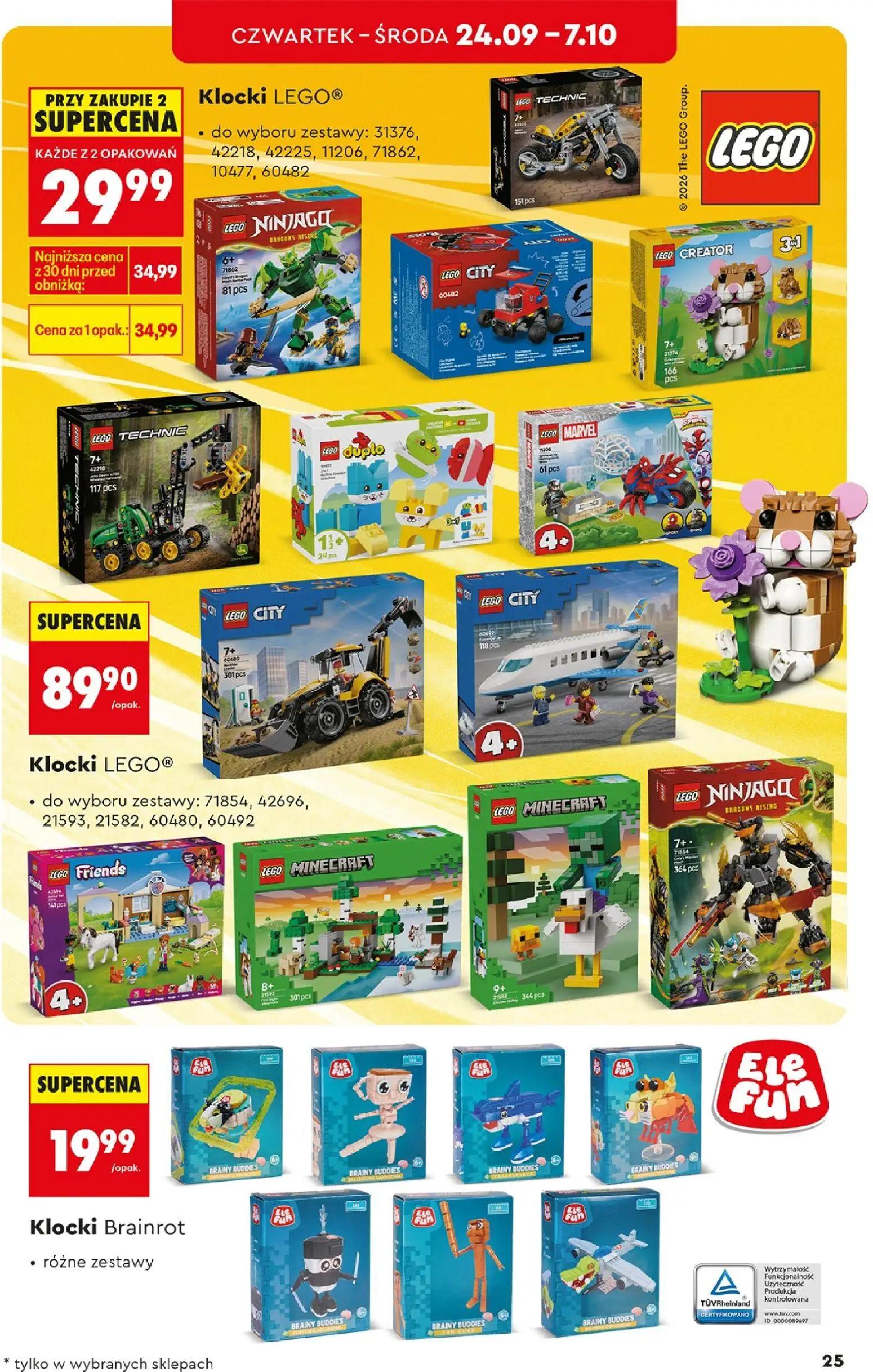 Biedronka gazetka, strona 25 z 44 — Klocki LEGO®, Klocki LEGO®, Klocki Brainrot