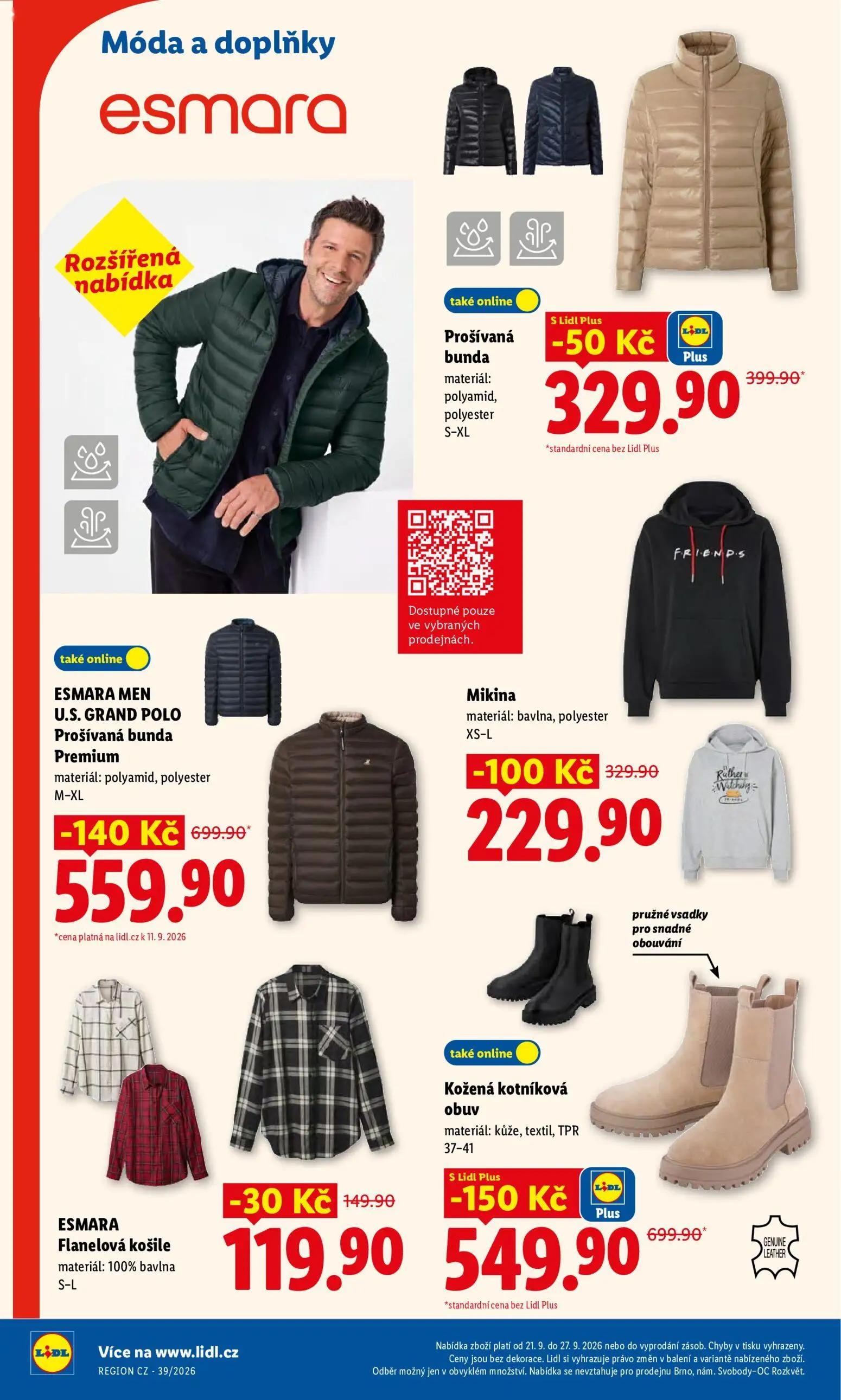 Lidl leták, strana 41 z 50 — Kožená kotníková obuv, ESMARA MEN U.S. GRAND POLO Prošívaná bunda Premium, Mikina