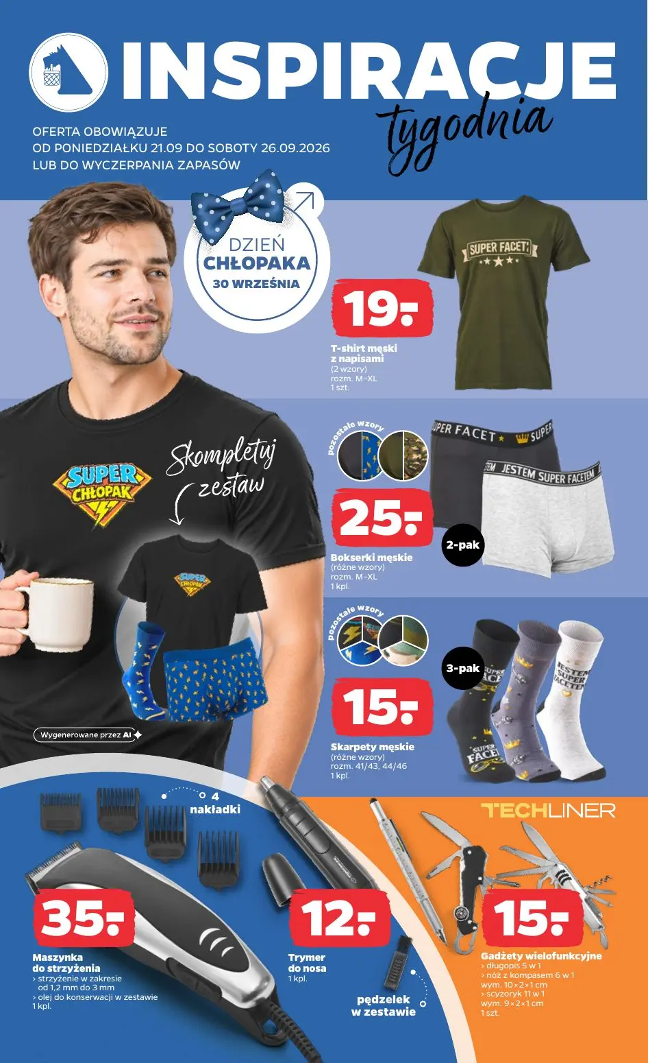 NETTO gazetka, strona 2 z 4 — T-shirt męski z napisami, Bokserki męskie, Skarpety męskie