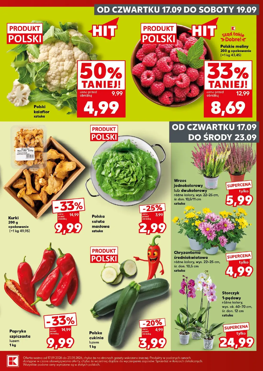 Kaufland gazetka, strona 5 z 28 — Polski kalafior, Kurki, Papryka szpiczasta luzem