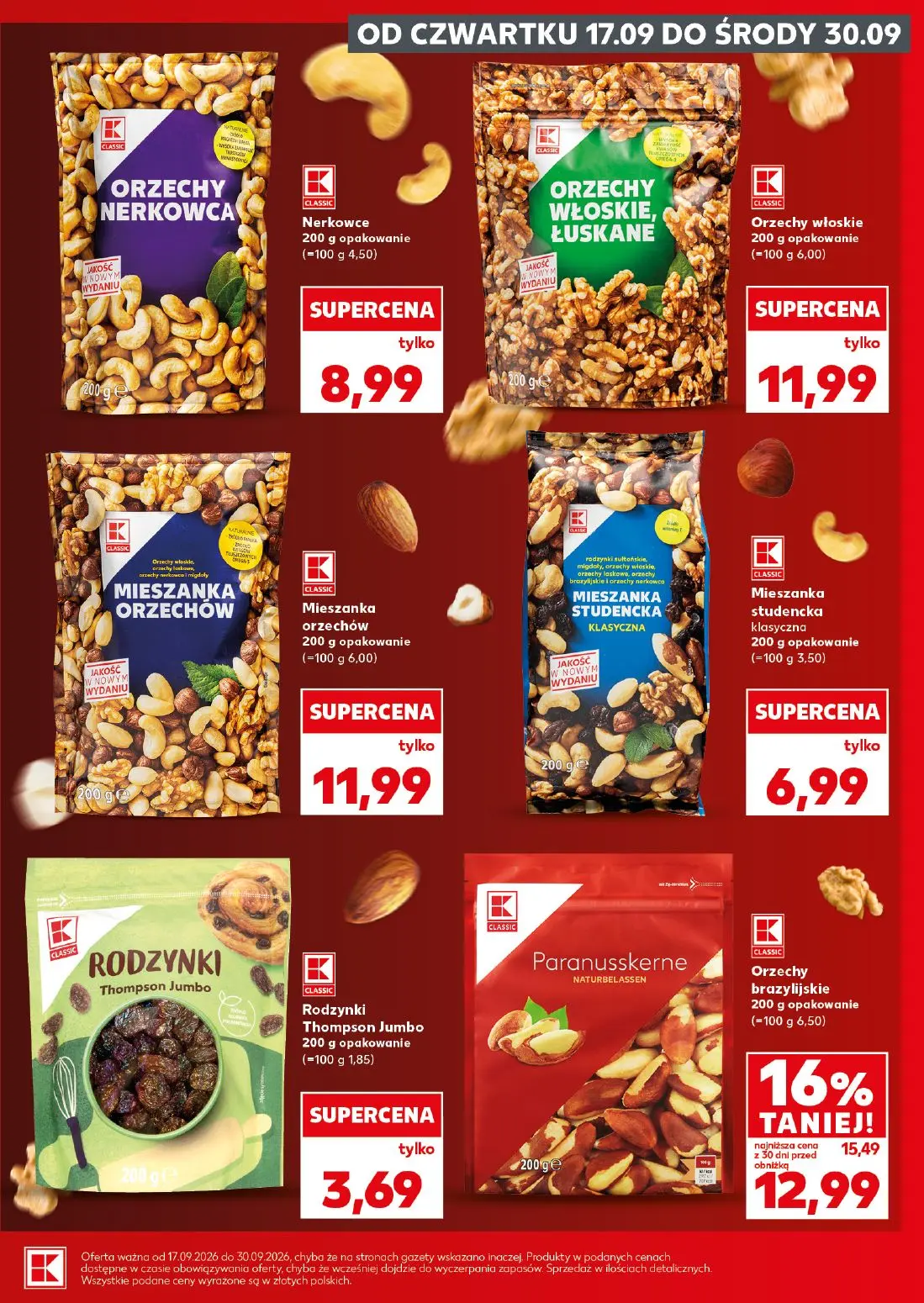 Kaufland gazetka, strona 7 z 28 — Orzechy brazylijskie, Nerkowce, Orzechy włoskie