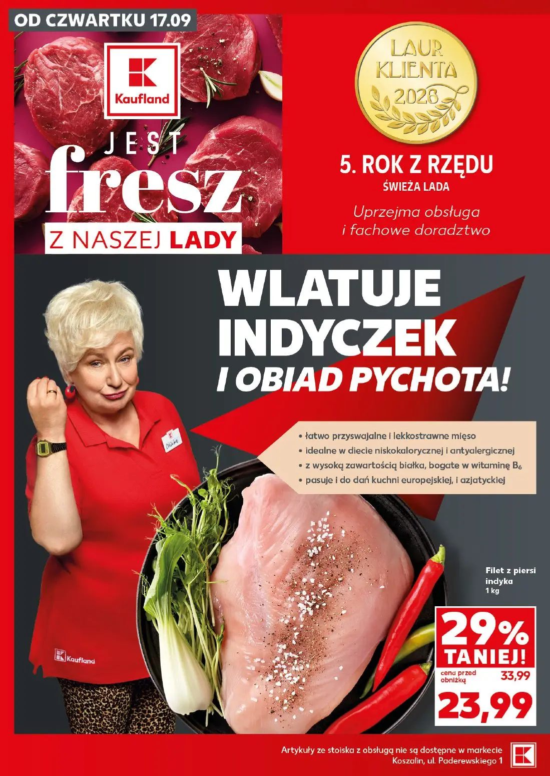 Kaufland gazetka, strona 8 z 28 — Filet z piersi indyka