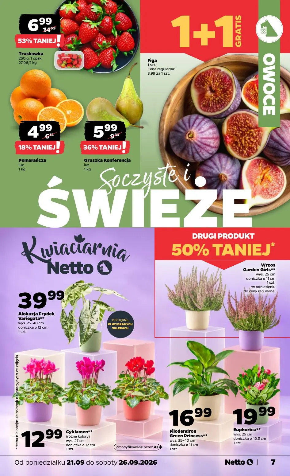 NETTO gazetka, strona 7 z 44 — Truskawka, Gruszka Konferencja, Pomarańcza