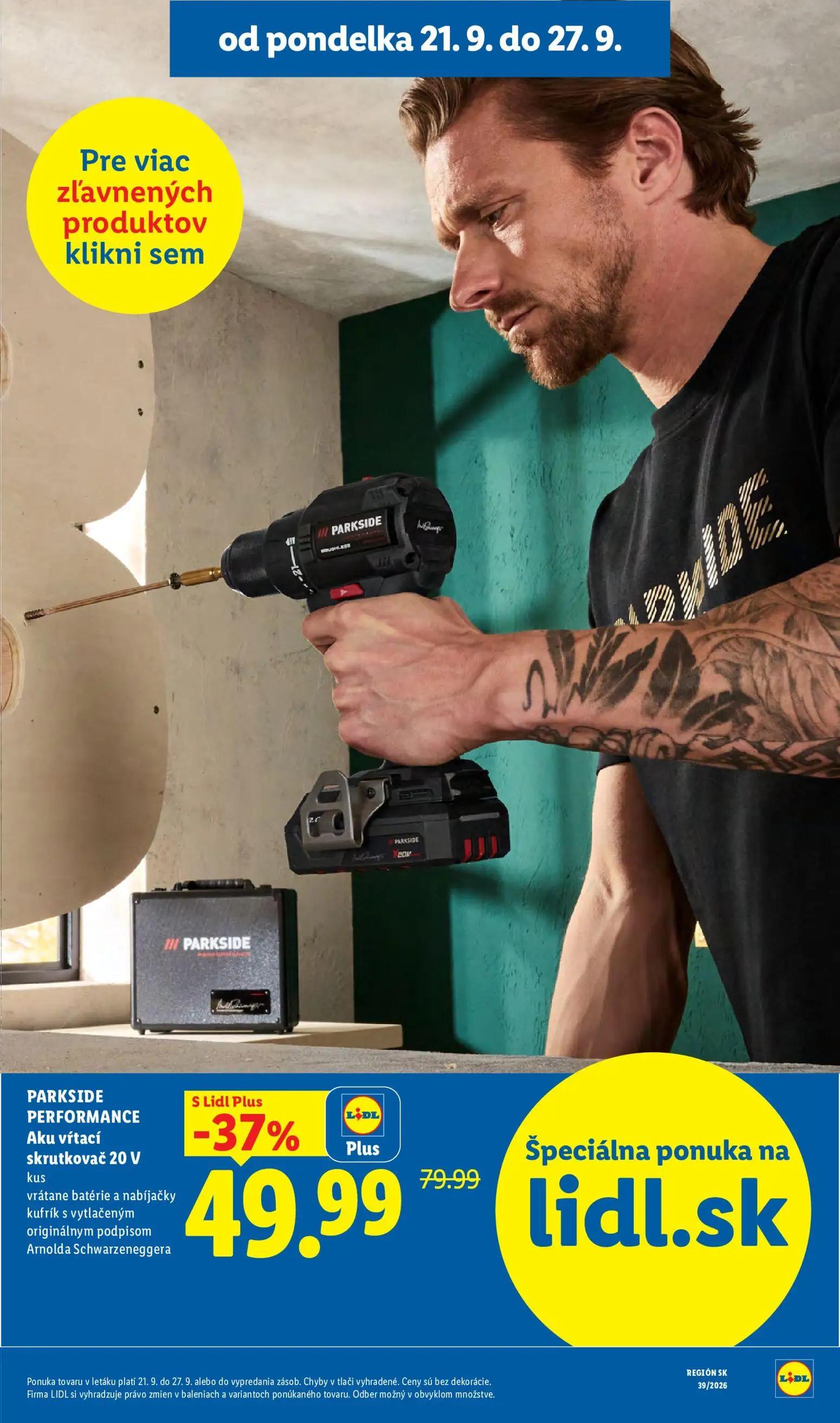 Lidl leták, strana 51 z 102 — Aku vŕtací skrutkovač 20 V