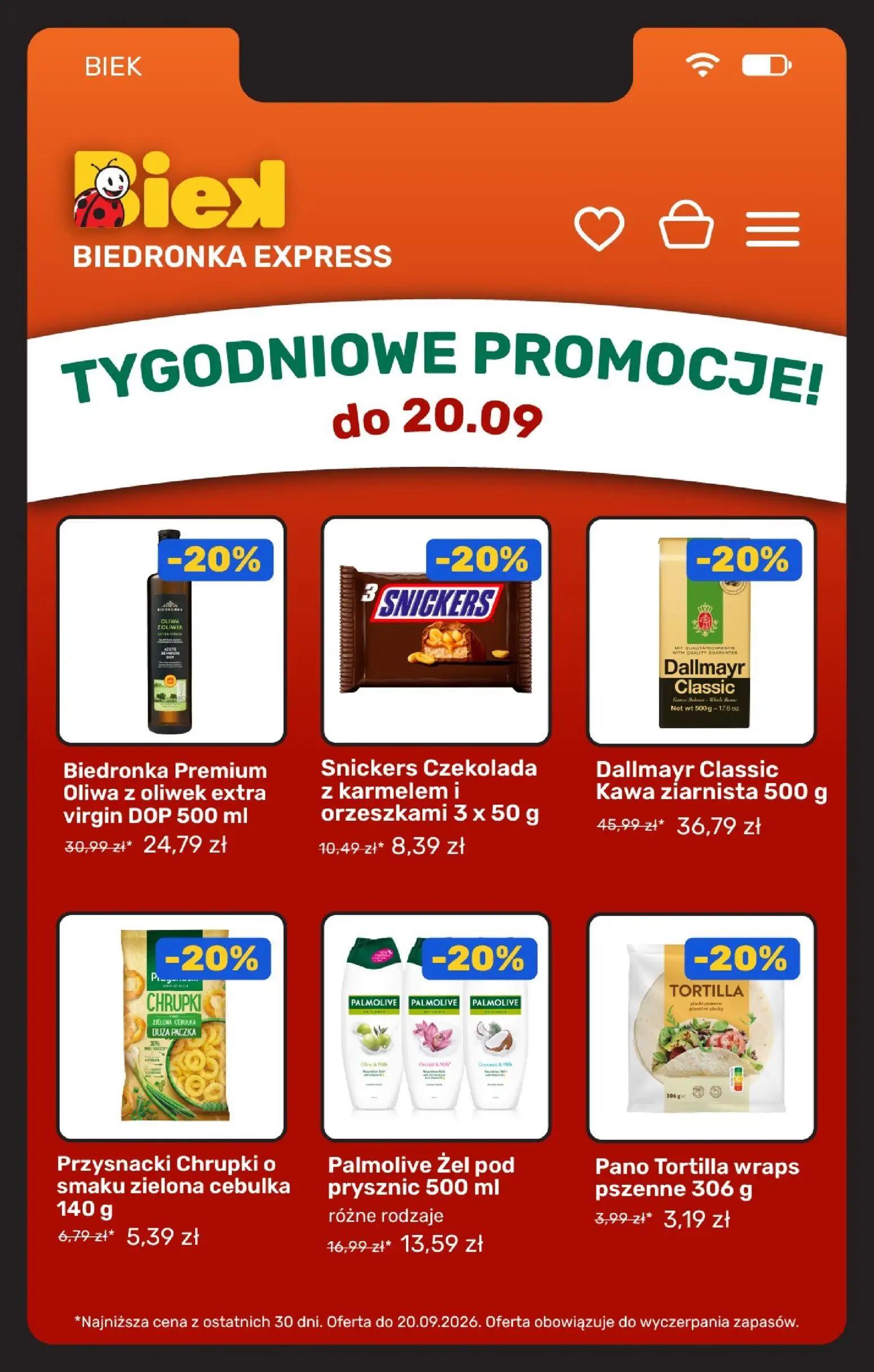 Biedronka gazetka, strona 3 z 25 — Dallmayr Classic Kawa ziarnista, Biedronka Premium Oliwa z oliwek extra virgin DOP, Palmo…