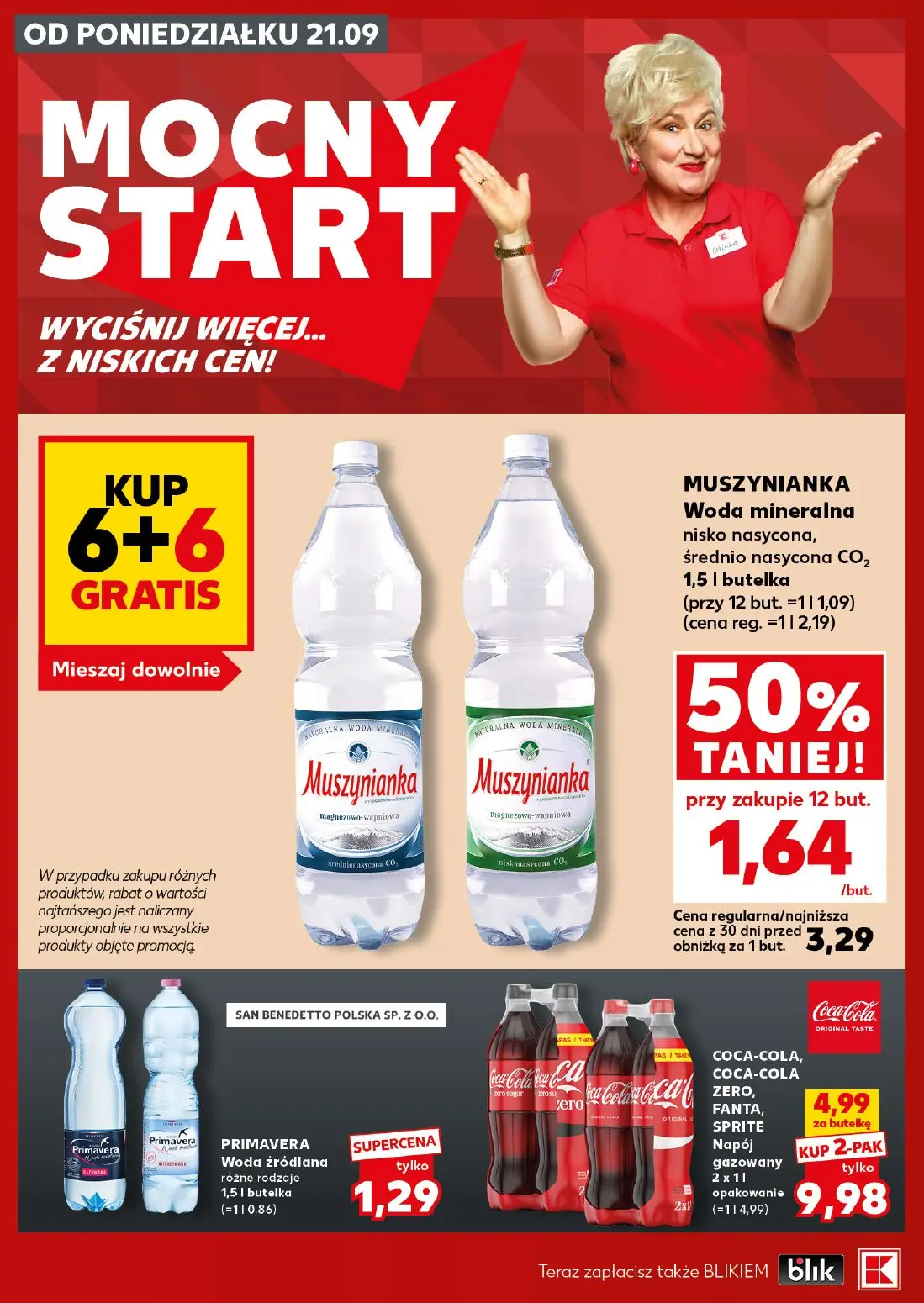 Kaufland gazetka, strona 2 z 30 — COCA-COLA, COCA-COLA ZERO, FANTA, SPRITE Napój gazowany, MUSZYNIANKA Woda mineralna nisko …