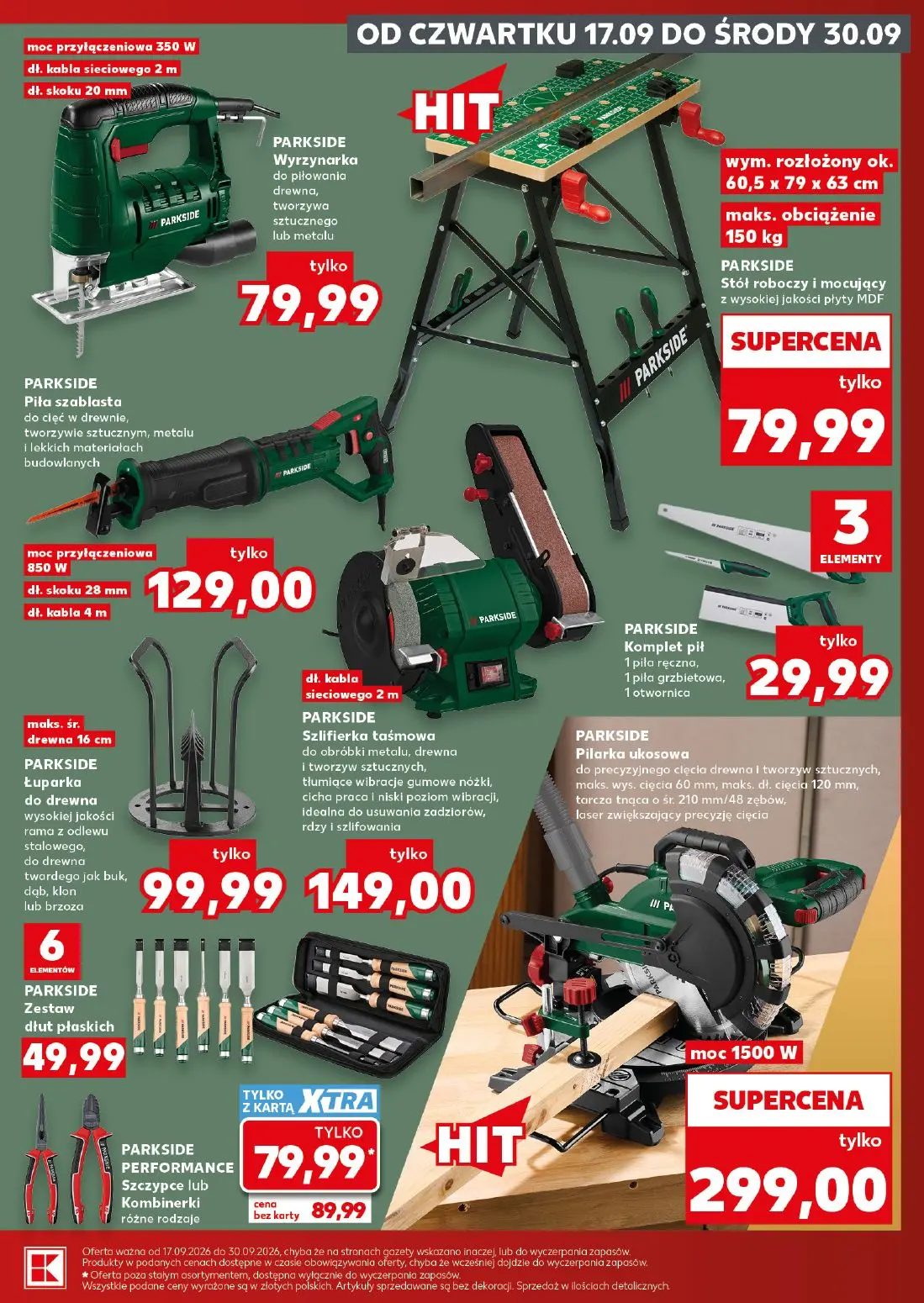Kaufland gazetka, strona 27 z 30 — PARKSIDE PERFORMANCE Szczypce lub Kombinerki, PARKSIDE Wyrzynarka do piłowania drewna, tw…