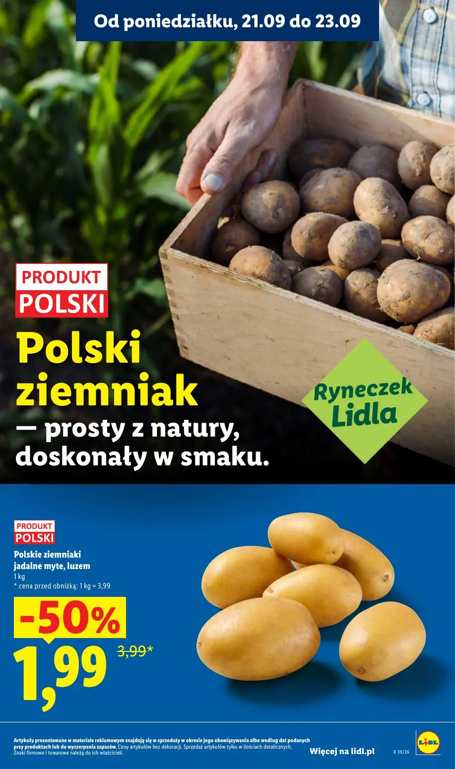 Lidl gazetka, strona 23 z 99 — Polskie ziemniaki jadalne myte, luzem