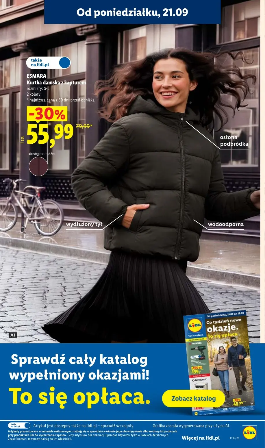 Lidl gazetka, strona 29 z 99 — Kurtka damska z kapturem